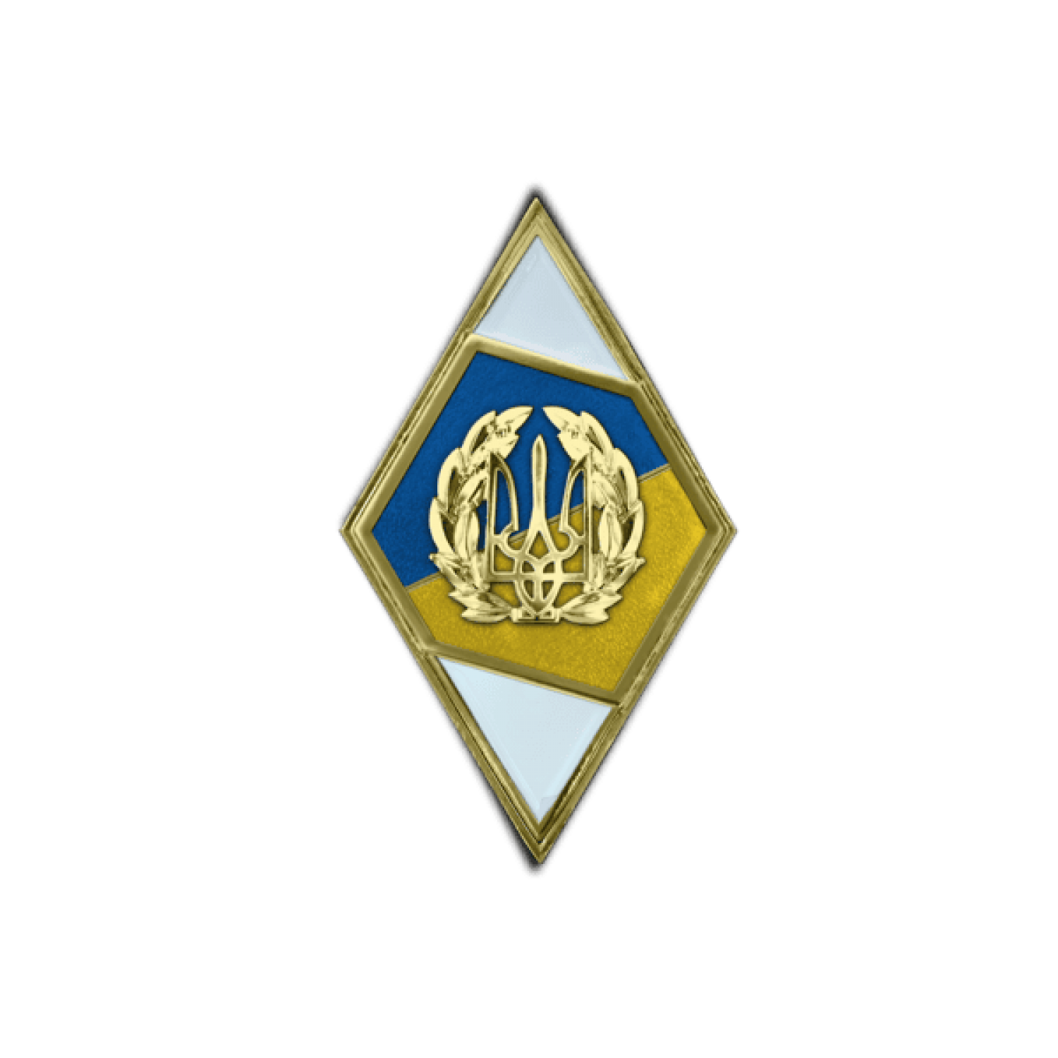 Нагрудный знак (Ромб) об окончании «Национального университета обороны Украины» (стратегический уровень)