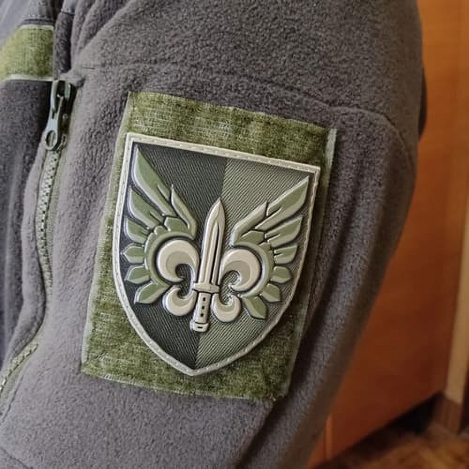 Нашивка ЗСУ 132 окремий розвідувальний батальйон олива