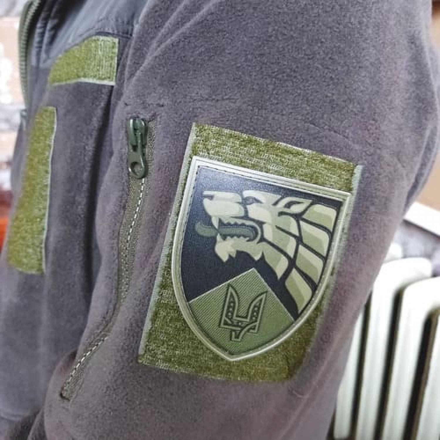 Нашивка ЗСУ 8 окремий полк спеціального призначення олива
