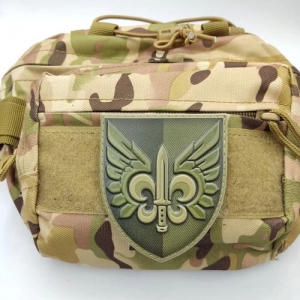 Нашивка ЗСУ 132 окремий розвідувальний батальйон олива
