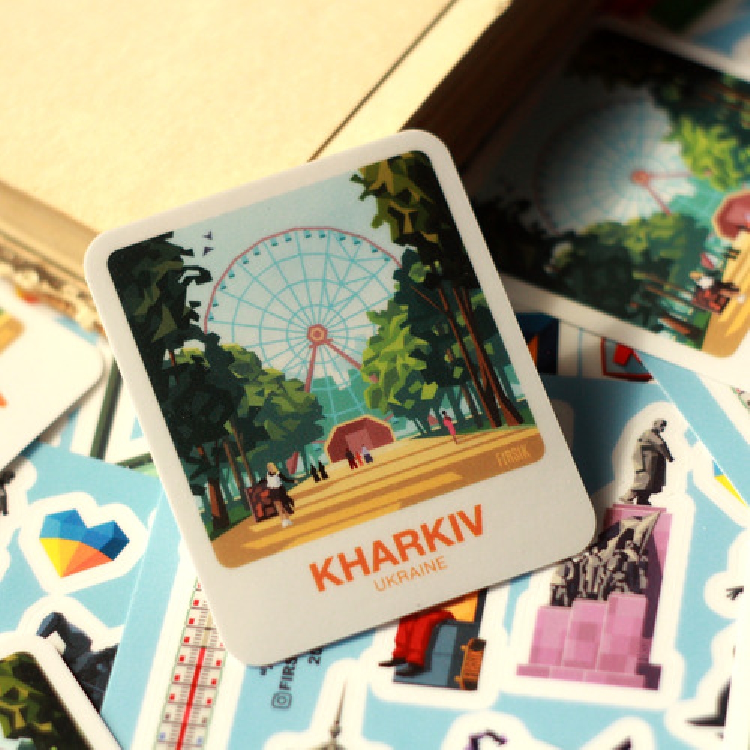 Стікер-палароїд "Харків. Центральний парк"