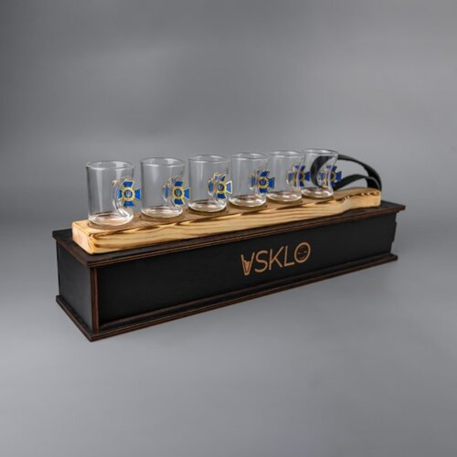 Набір чарок на підставці (СБУ) + пакування