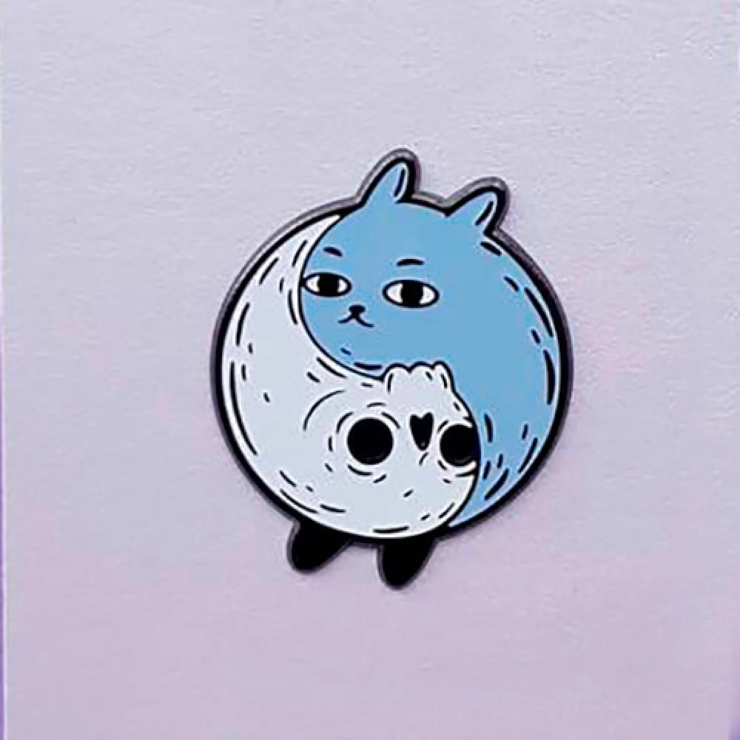 Значок Коти Інь Янь