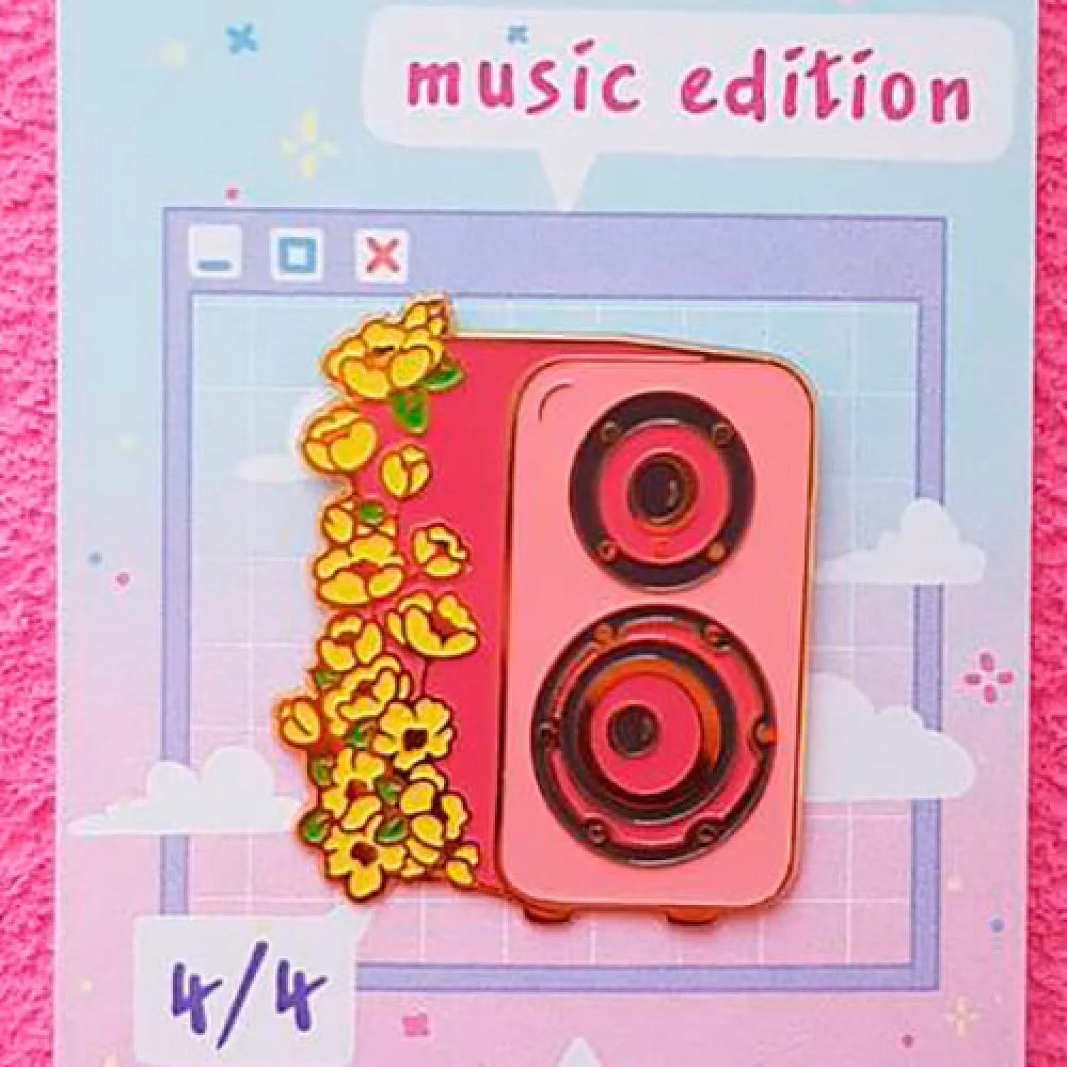 Значок Колонка з квітами