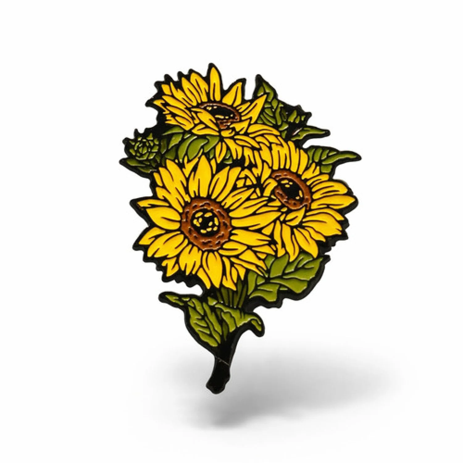 Значок Букет подсолнечников