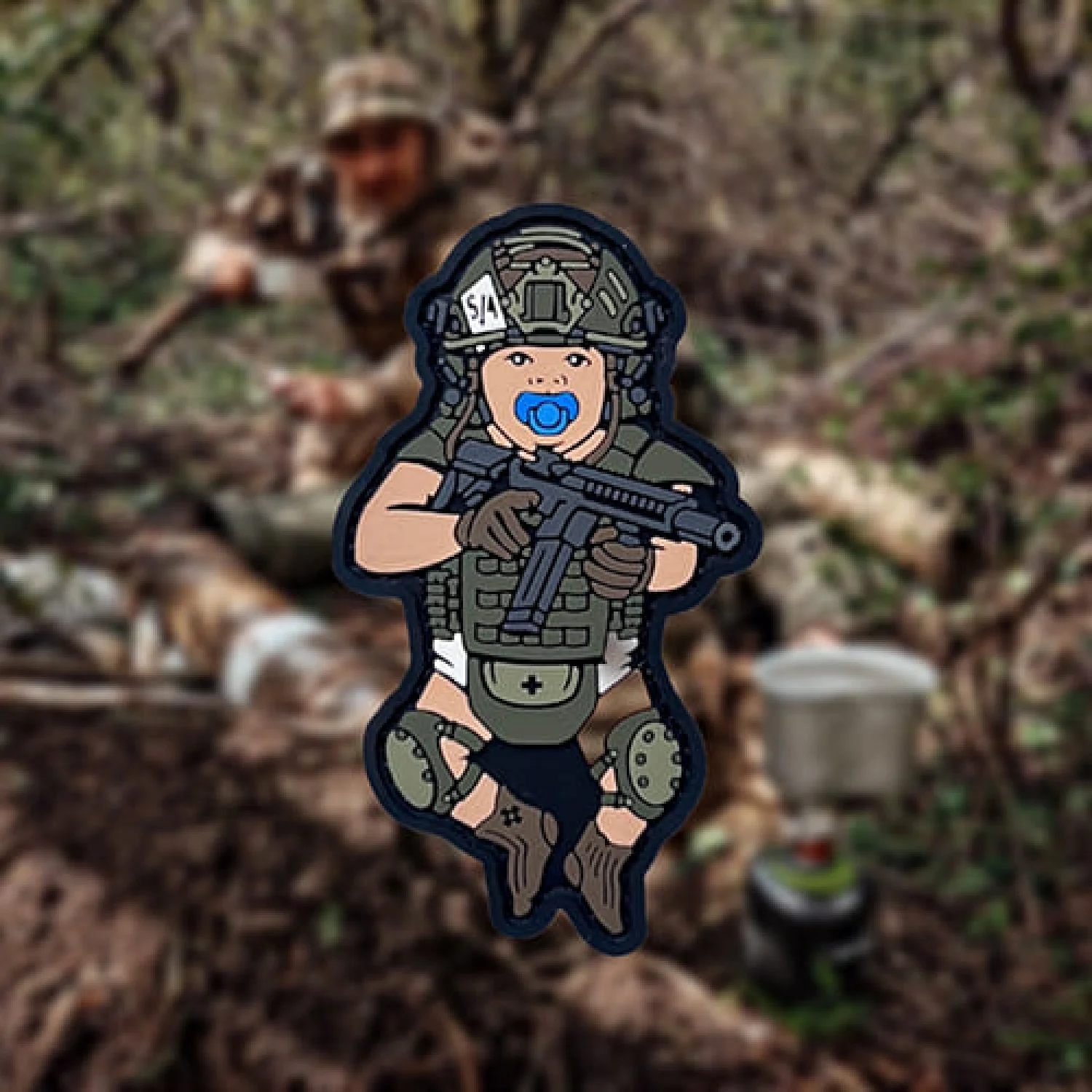 Патч ПВХ МАЛЮК олива