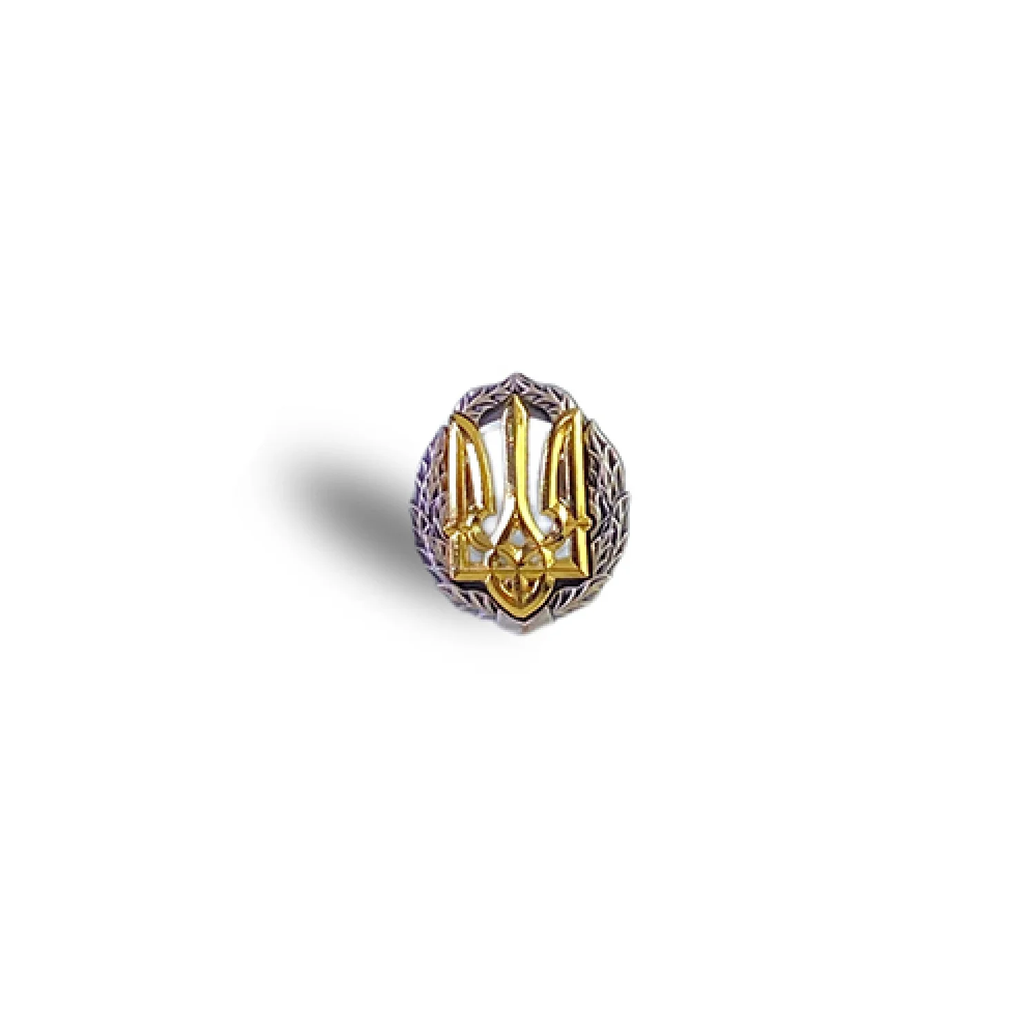 Значок Герб України Тризуб на вінку