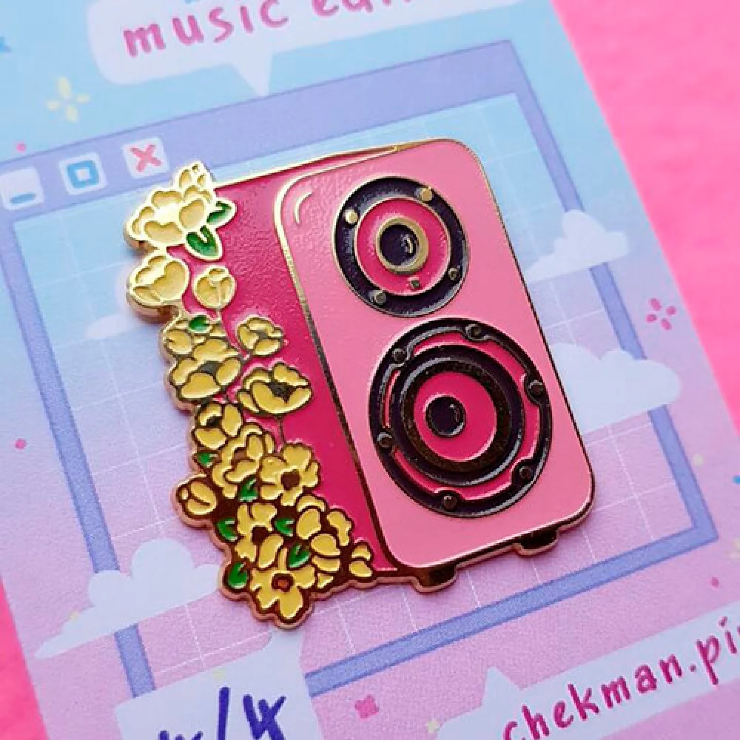 Значок Колонка з квітами