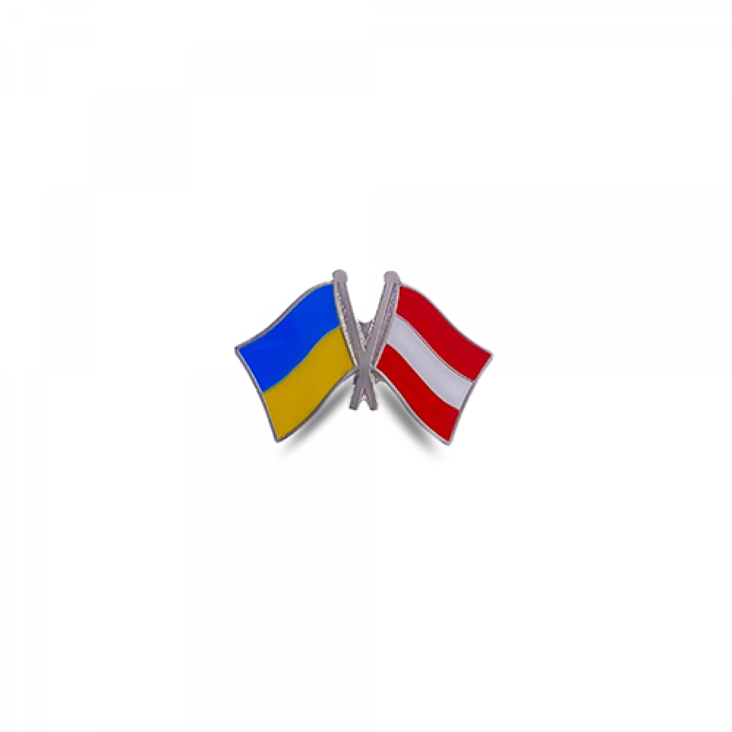 Значок прапори Україна / Австрія