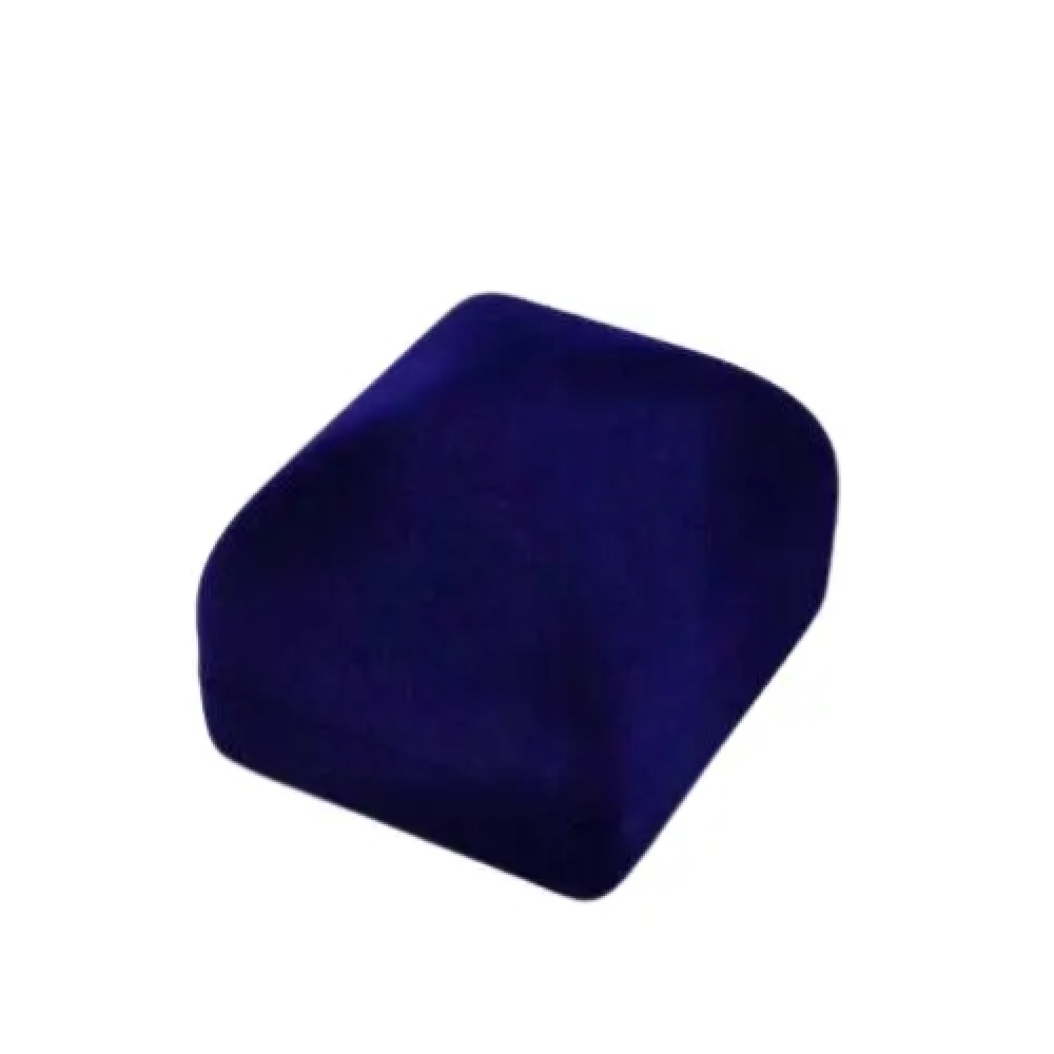 Футляр квадратный для наград, медалей, орденов, монет, значков сине-белый бархатный