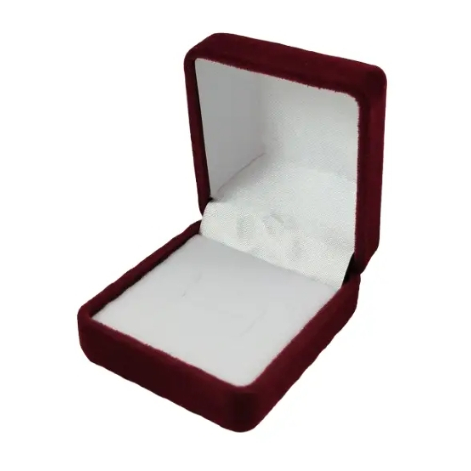Футляр квадратный для наград, медалей, орденов, монет, значков бордово-белый бархатный