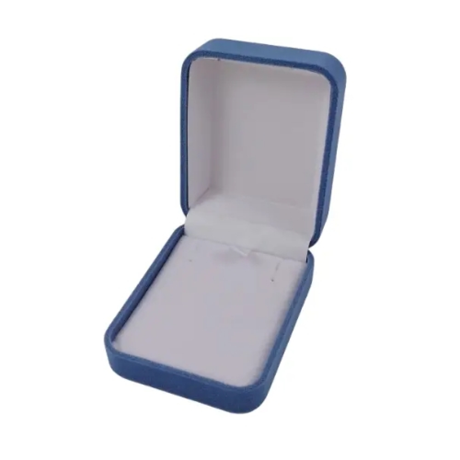 Футляр классический для наград медалей монет иконок серо-синий бархатный