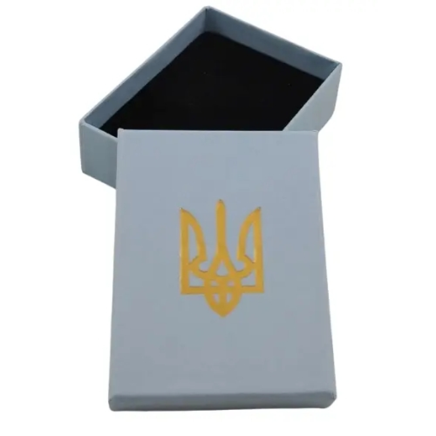 Футляр для наград картонный ТРЗ с трезубцем голубой