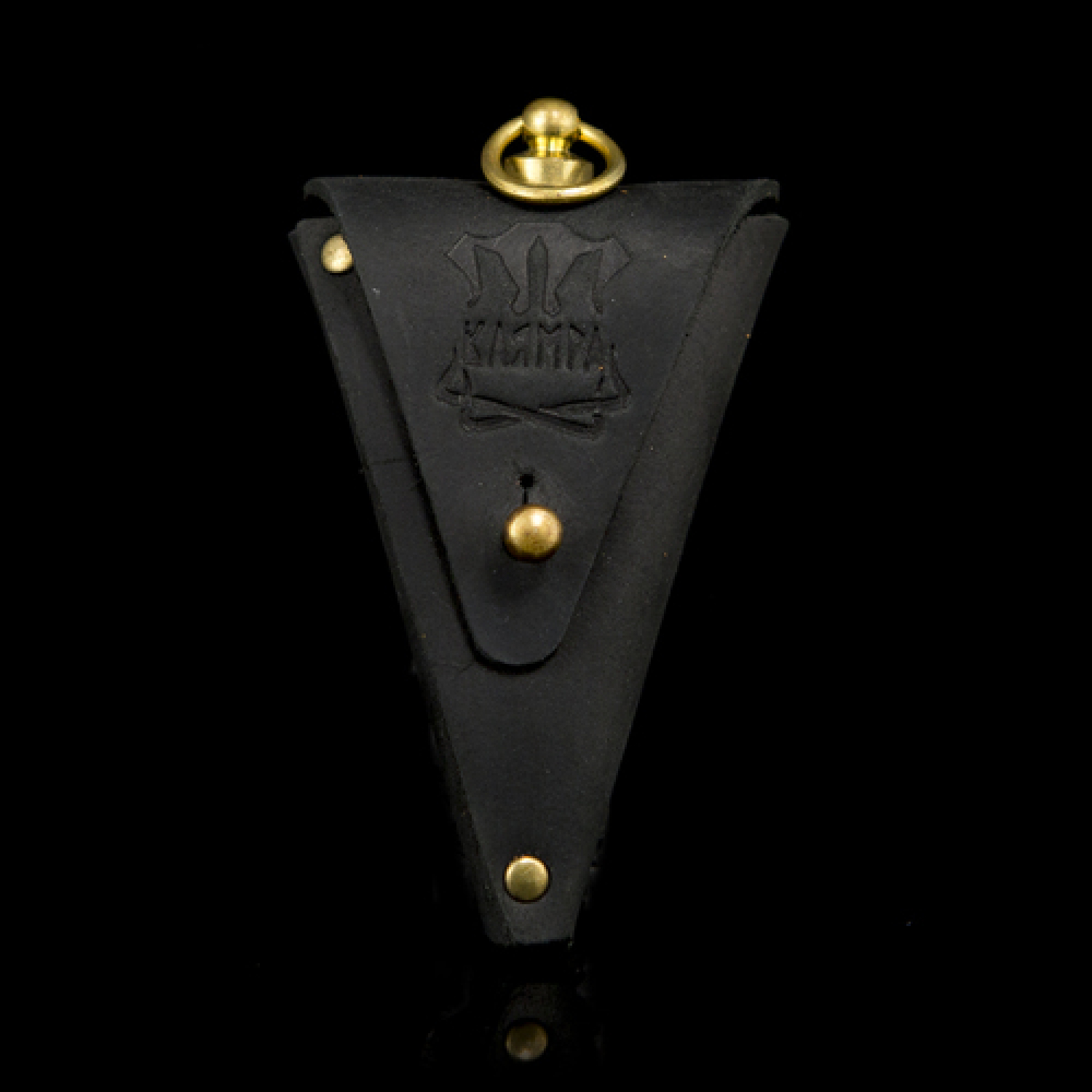 Кожаный брелок монетница "Бендерик"