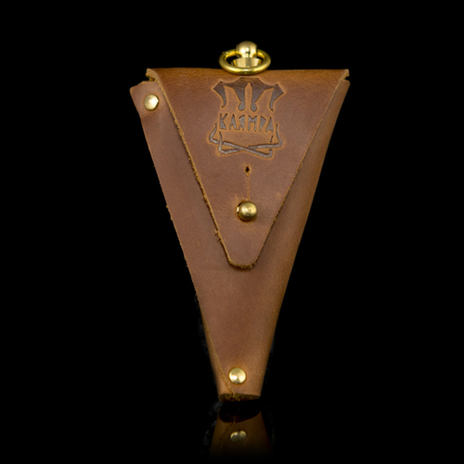 Кожаный брелок монетница "Бендерик"