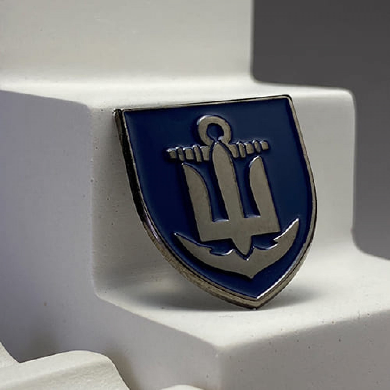 Значок ВМС ВСУ Эскадра черный никель
