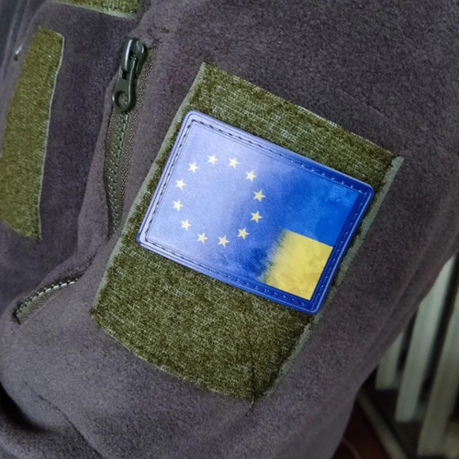 Нашивка флаг ЕС и Украина