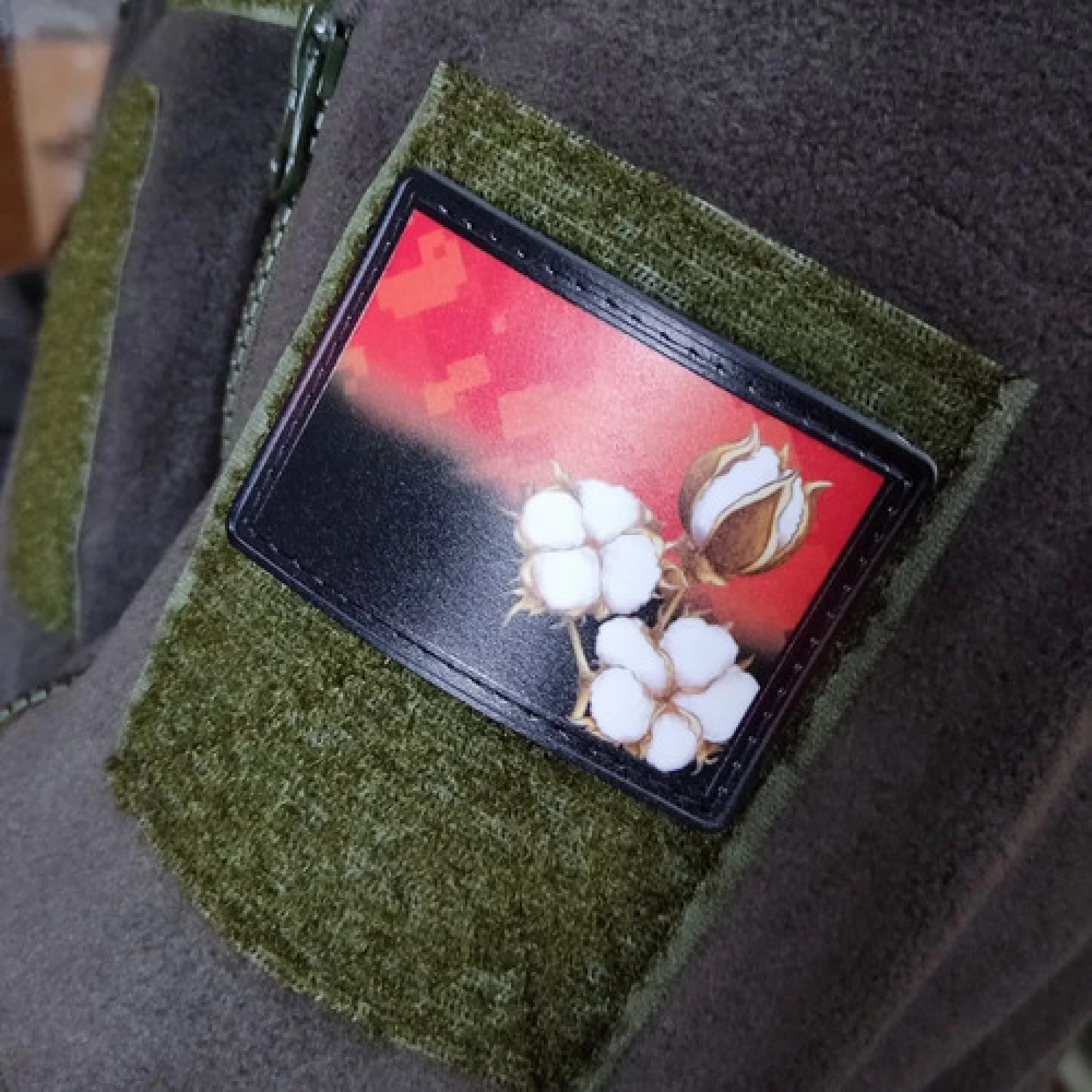 Шеврон флаг УПА и хлопок