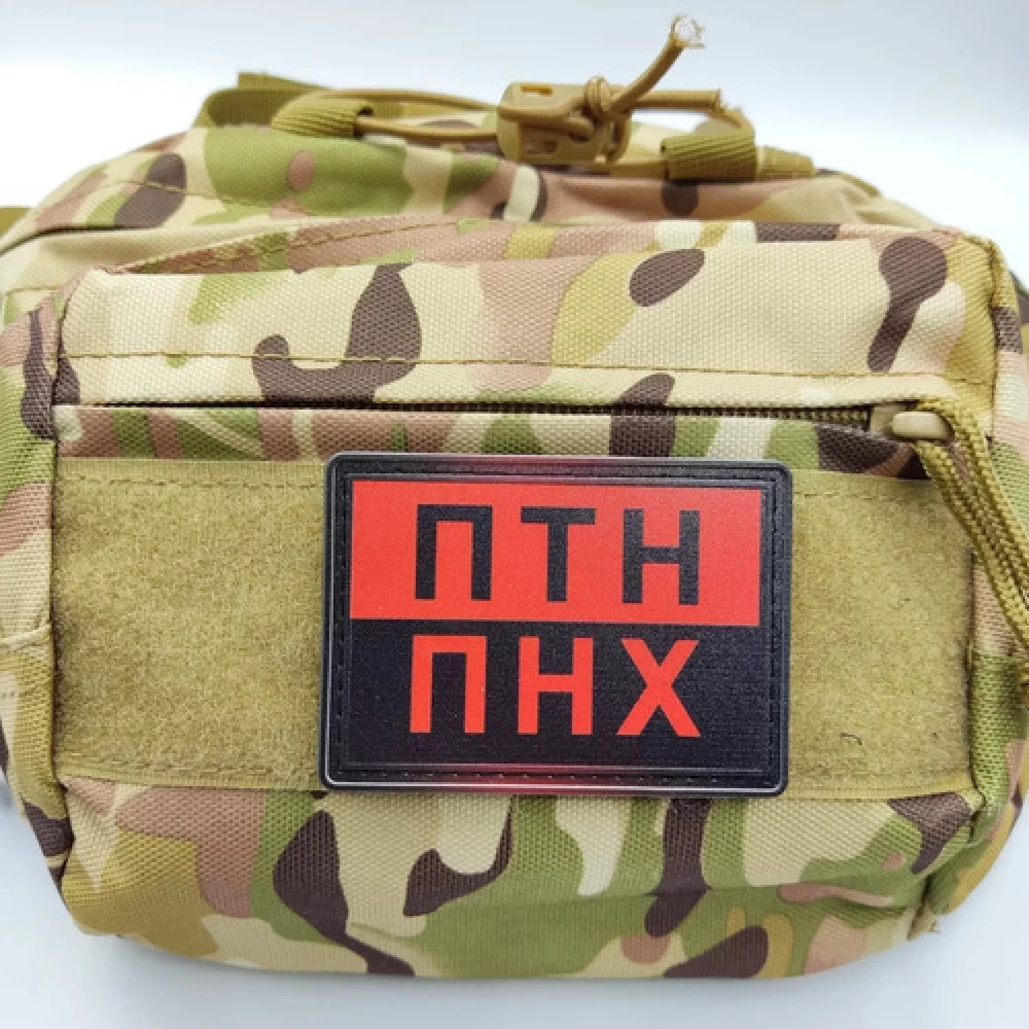 Шеврон ПТН ПНХ червоно-чорна