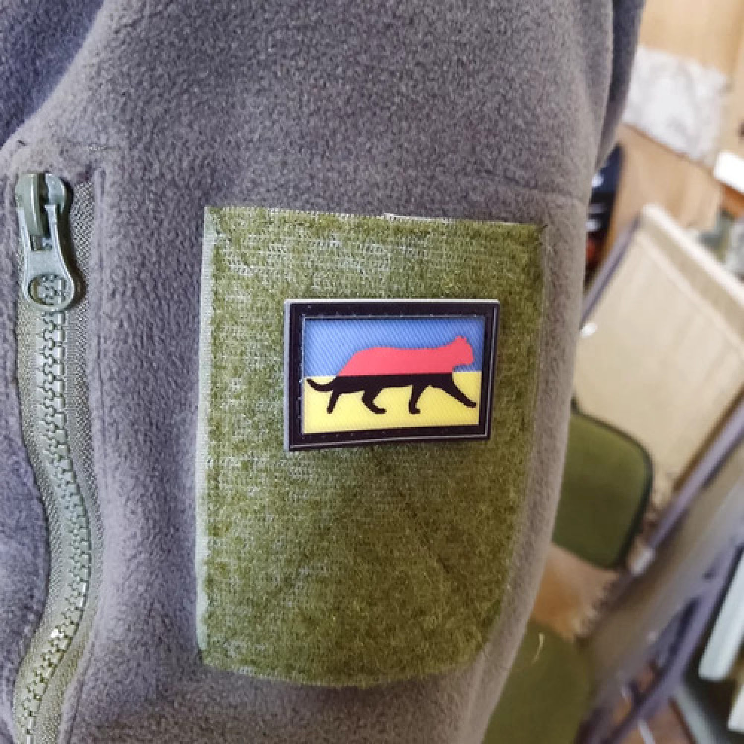 Нашивка флаг Украины и УПА котики