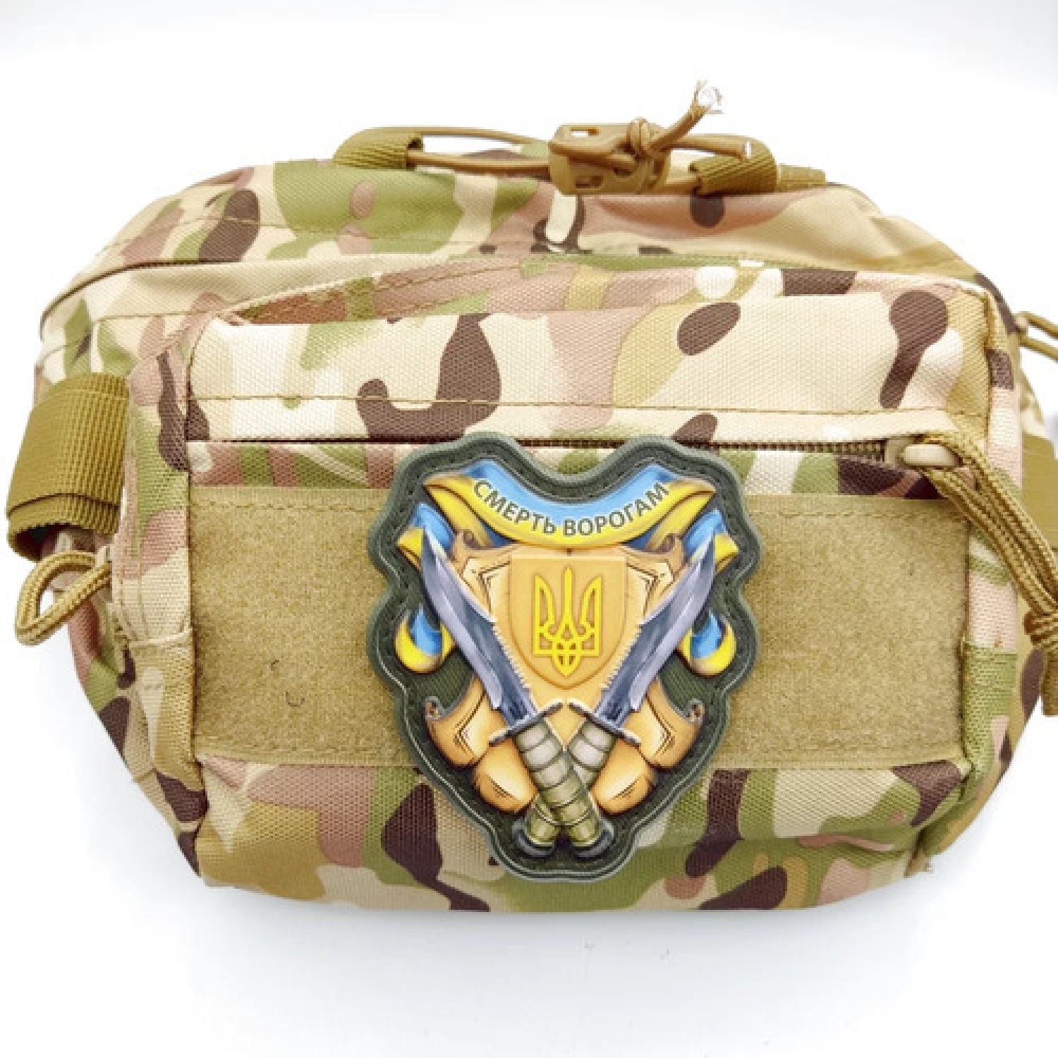 Шеврон Смерть ворогам ножі герб об'ємний