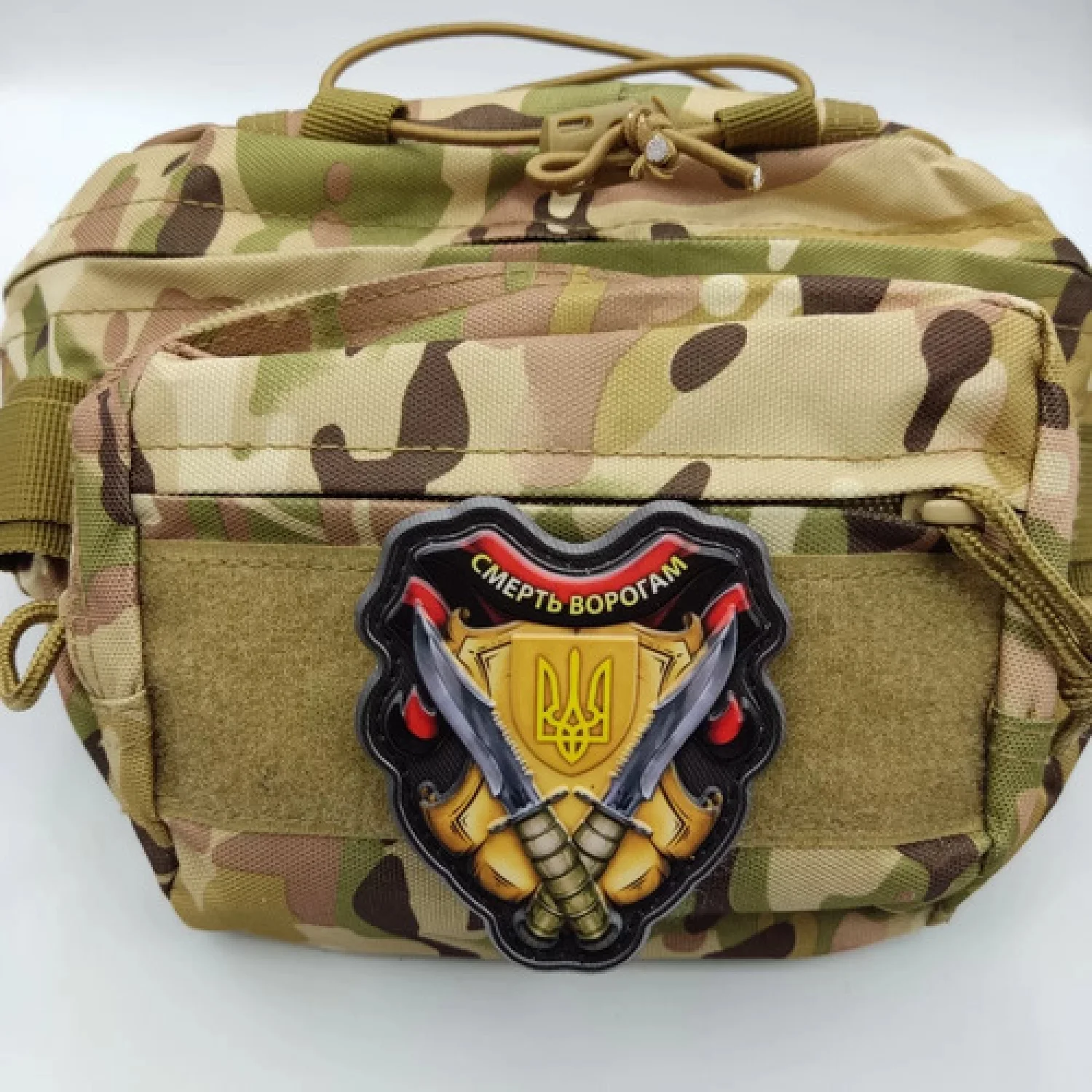 Шеврон Смерть ворогам кольори УПА об'ємний