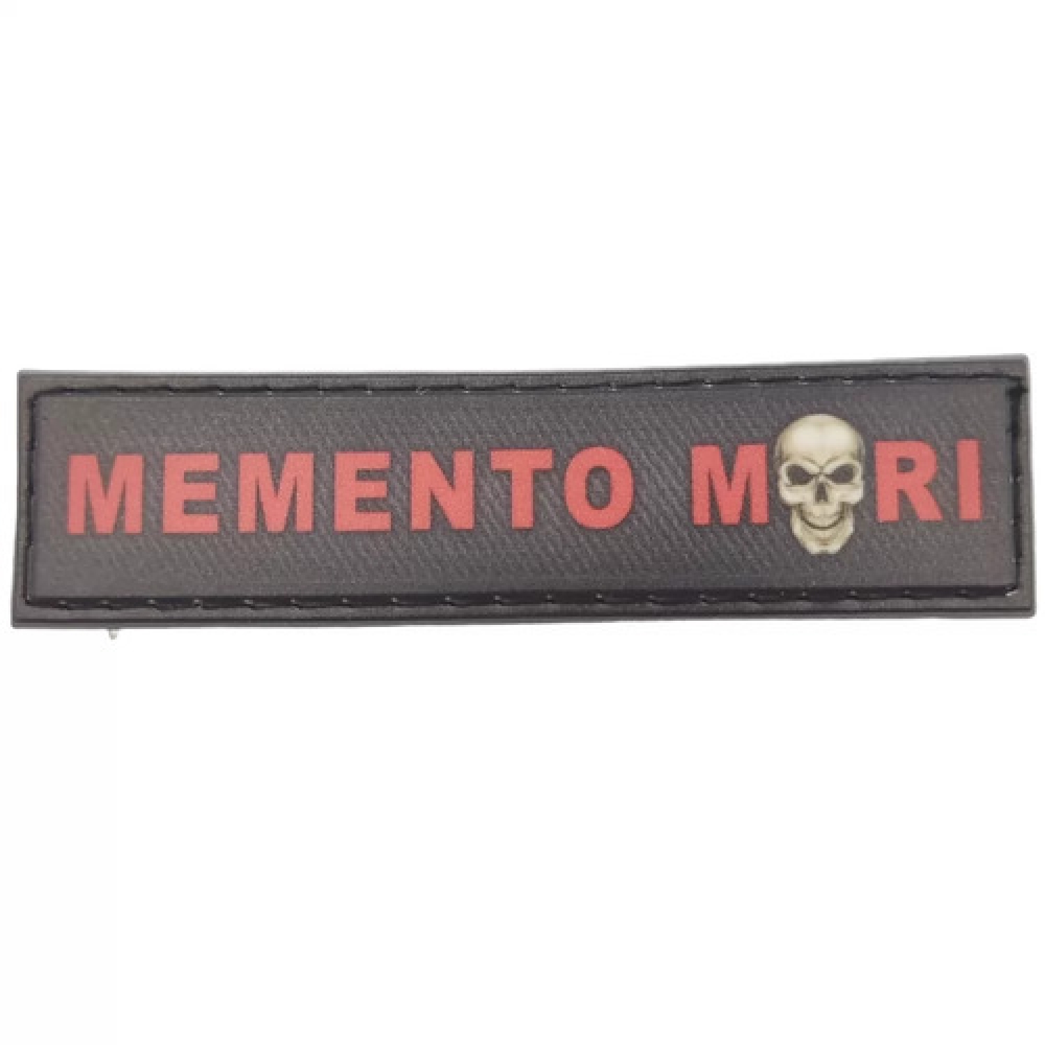 Шеврон Memento mori 2*8 см