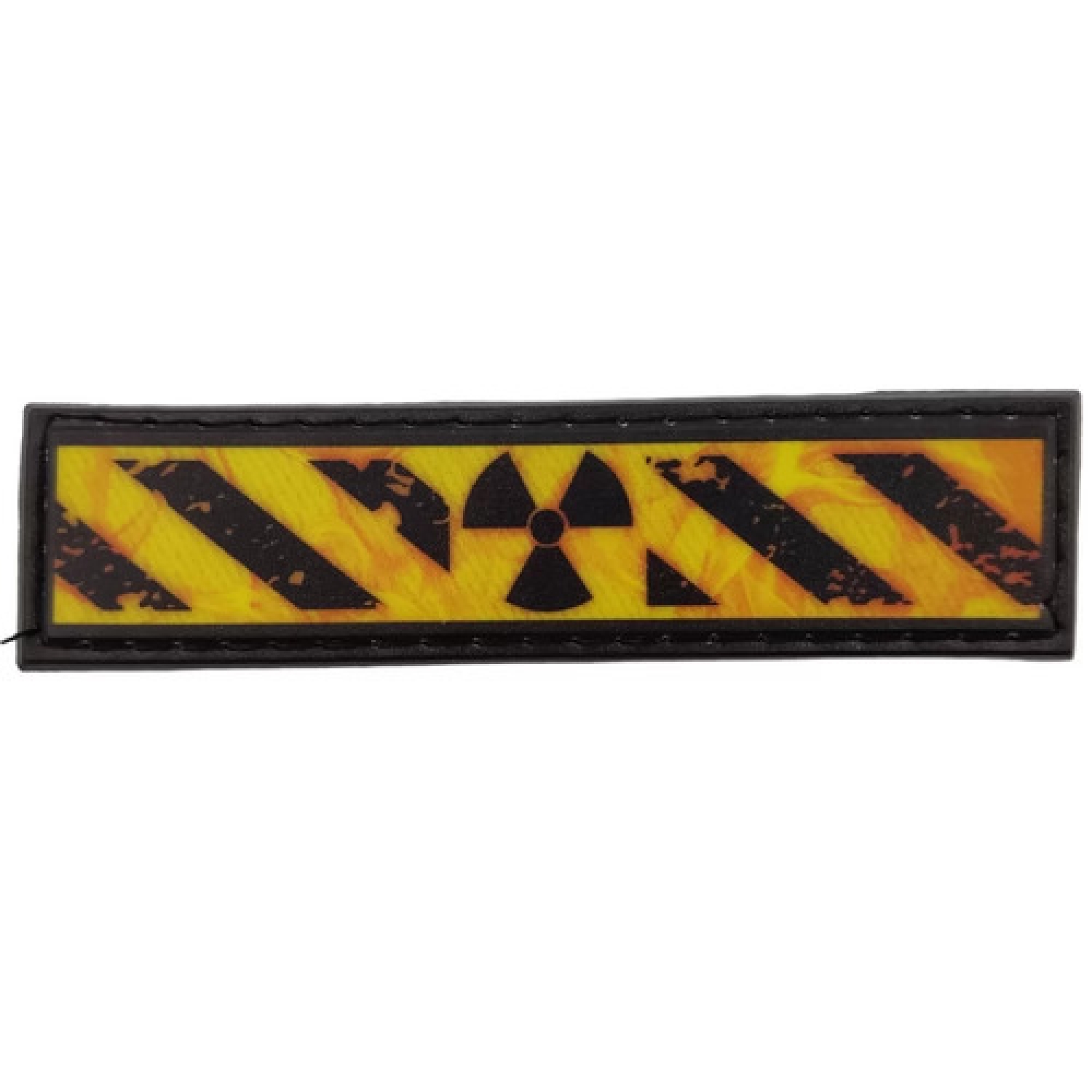 Шеврон Осторожно радиация 2*8 см