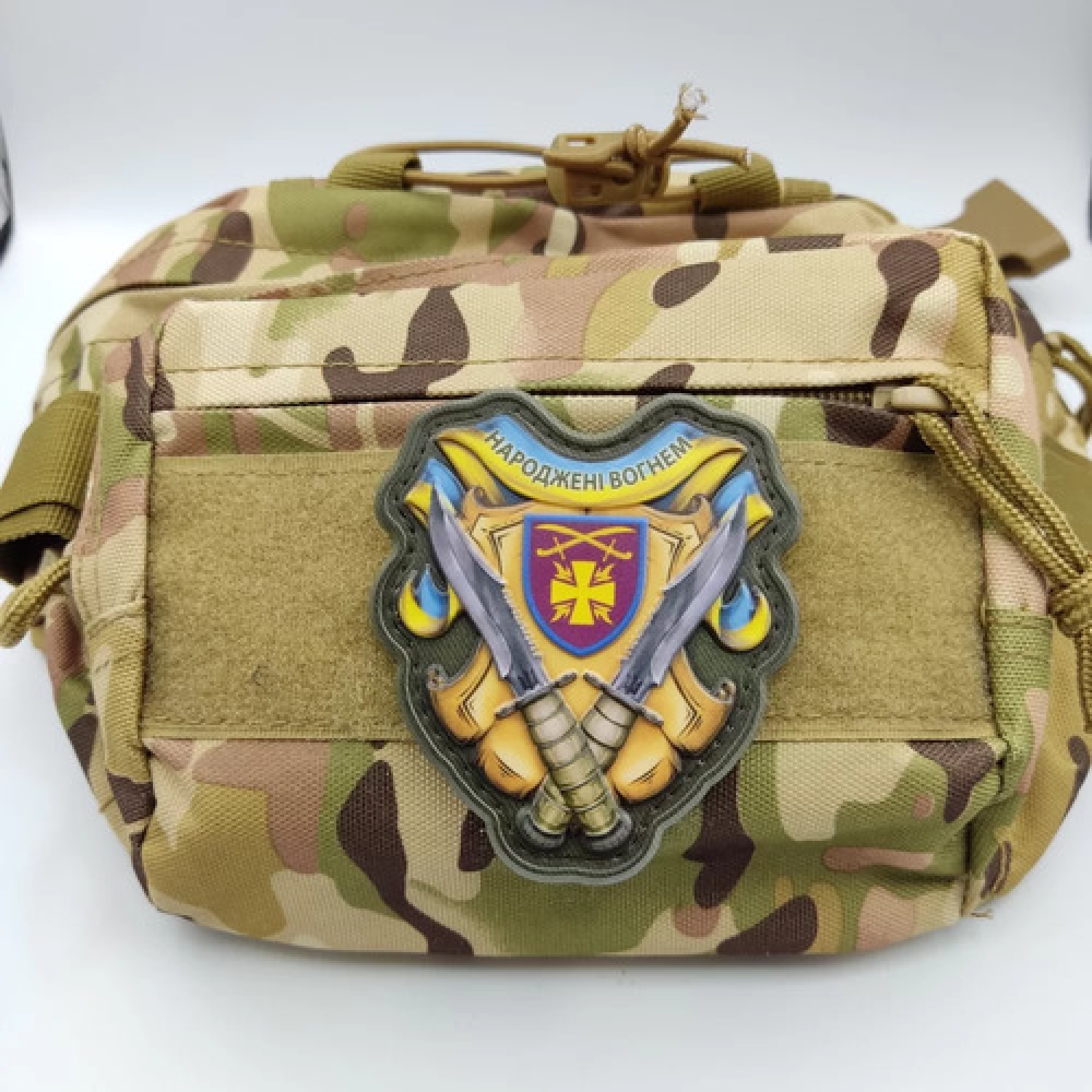 Шеврон Родившиеся огнем 115 ОМБр объемный