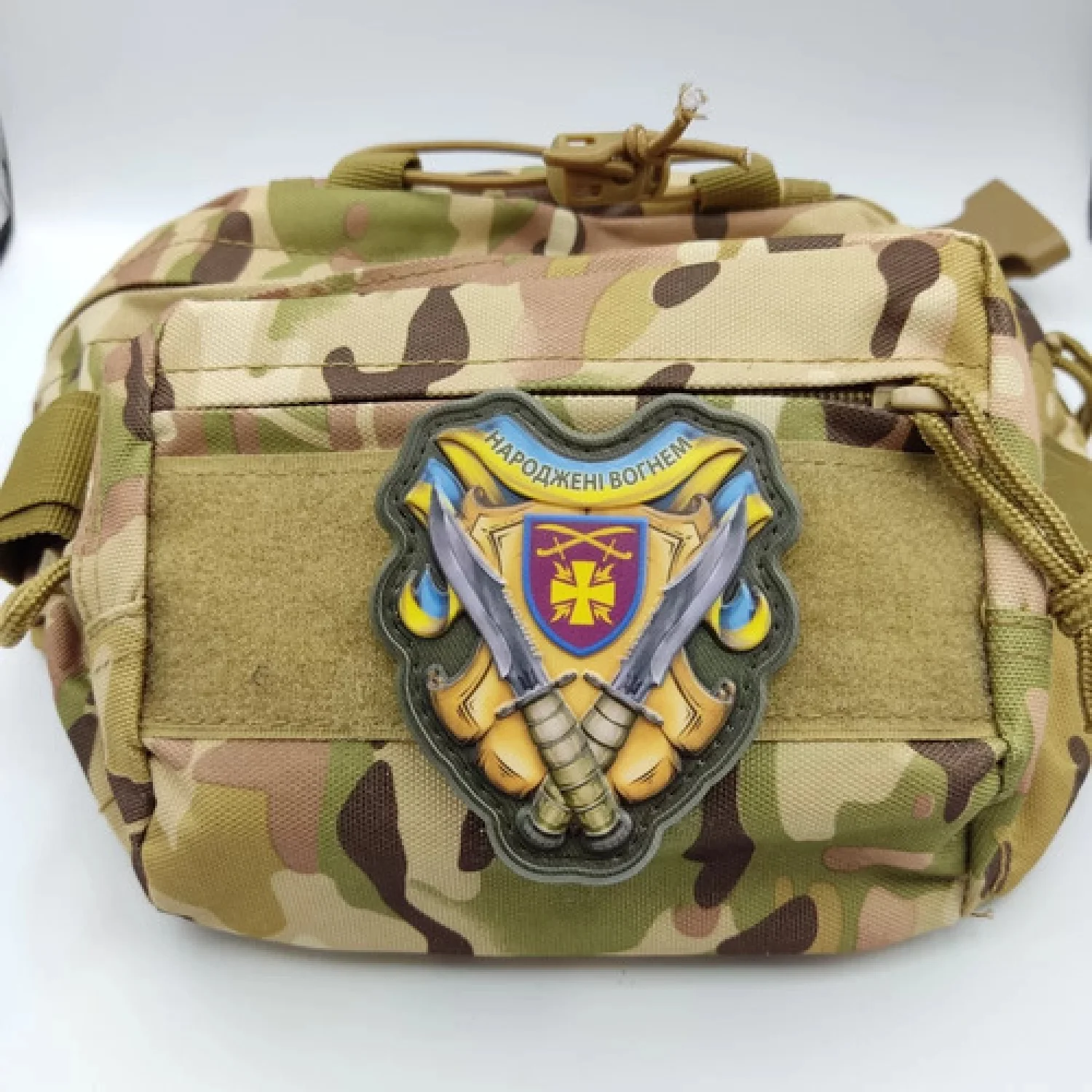 Шеврон Народжені вогнем 115 ОМБр об'ємний