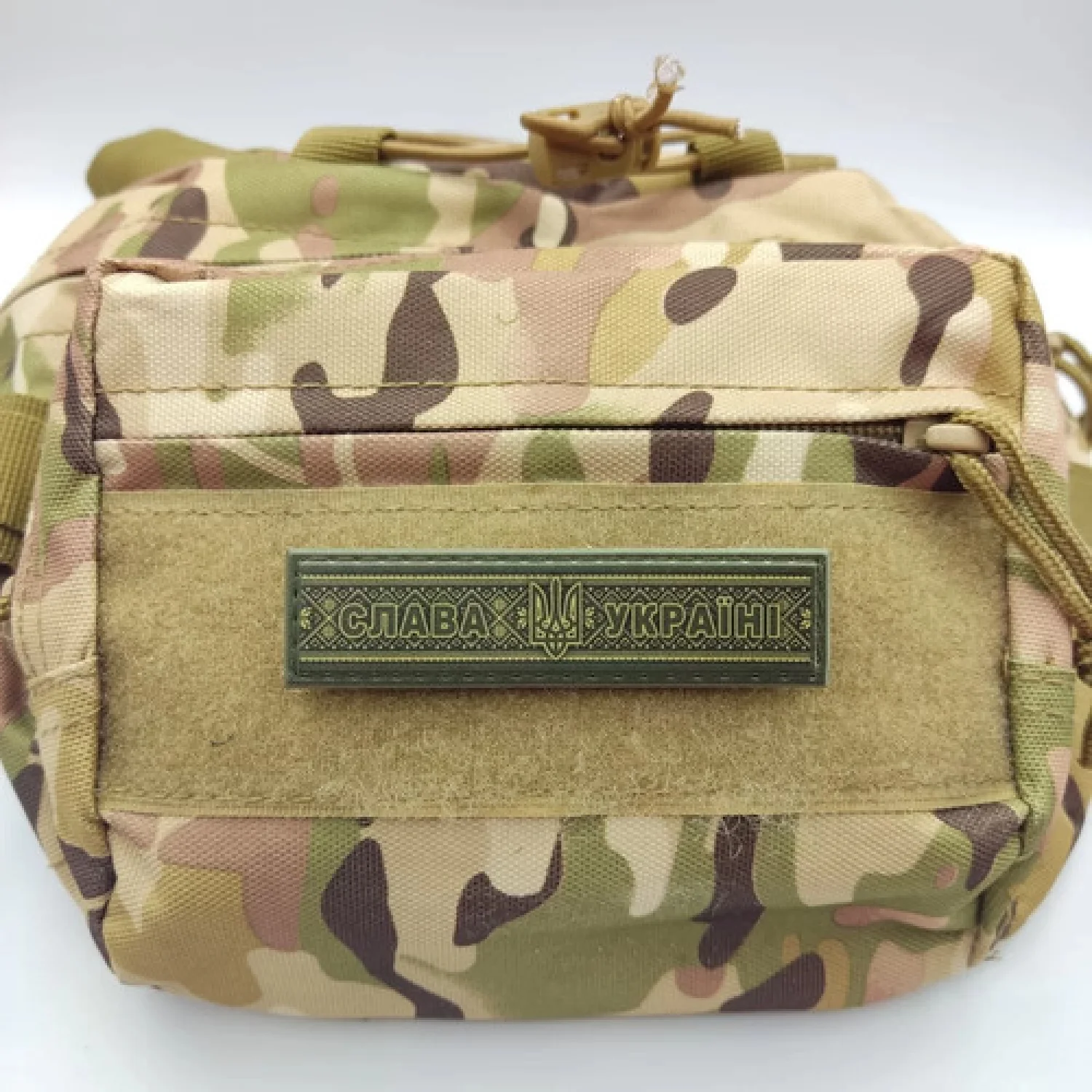 Шеврон Слава Україні олива 2*8 см