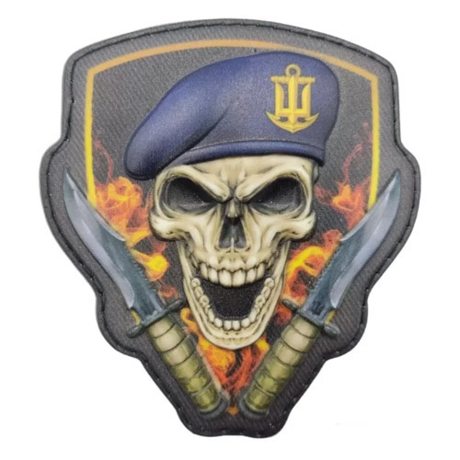 Шеврон Череп в береті морська піхота об'ємний