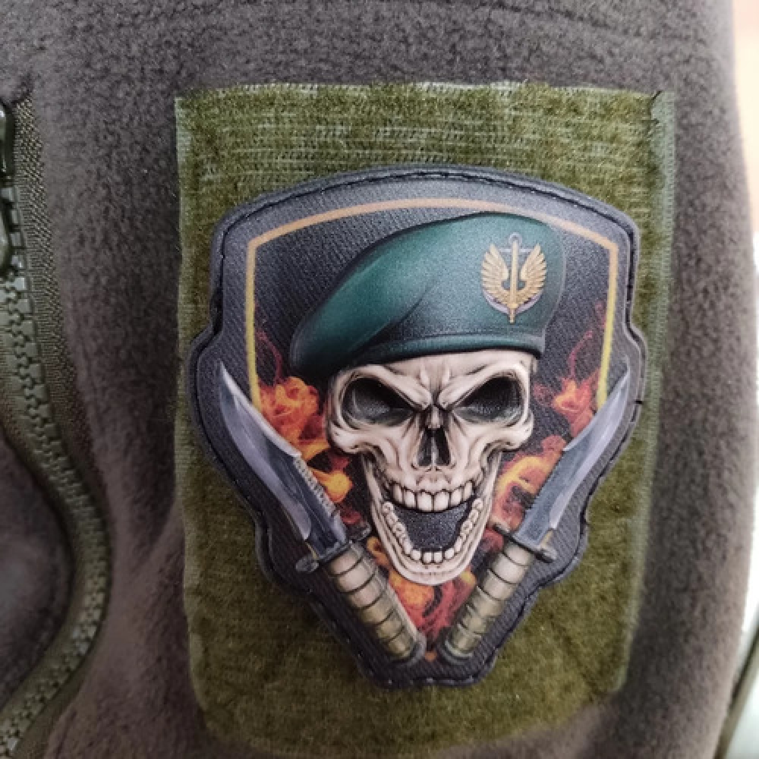 Шеврон Череп беретный знак Морская пехота объемный