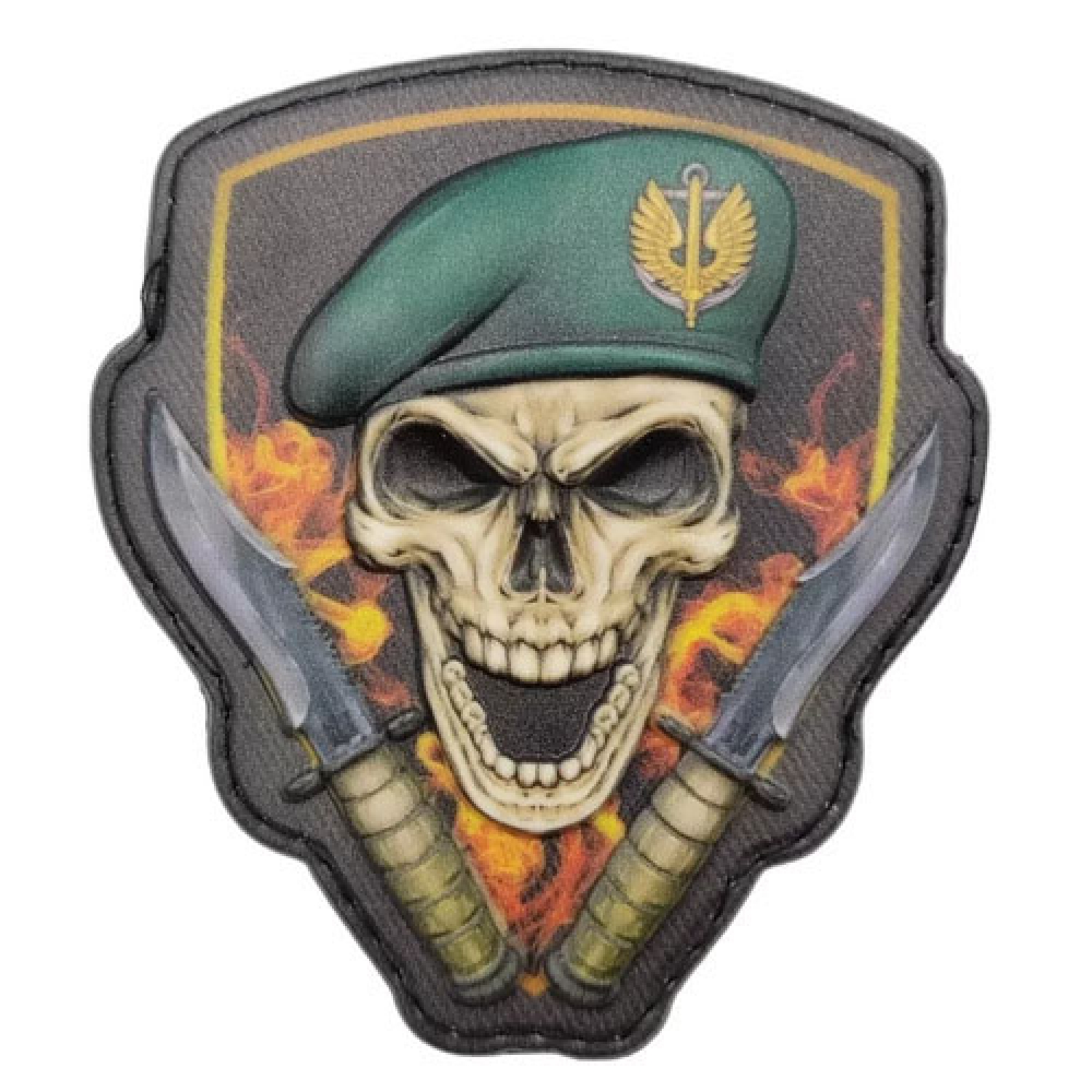 Шеврон Череп беретный знак Морская пехота объемный