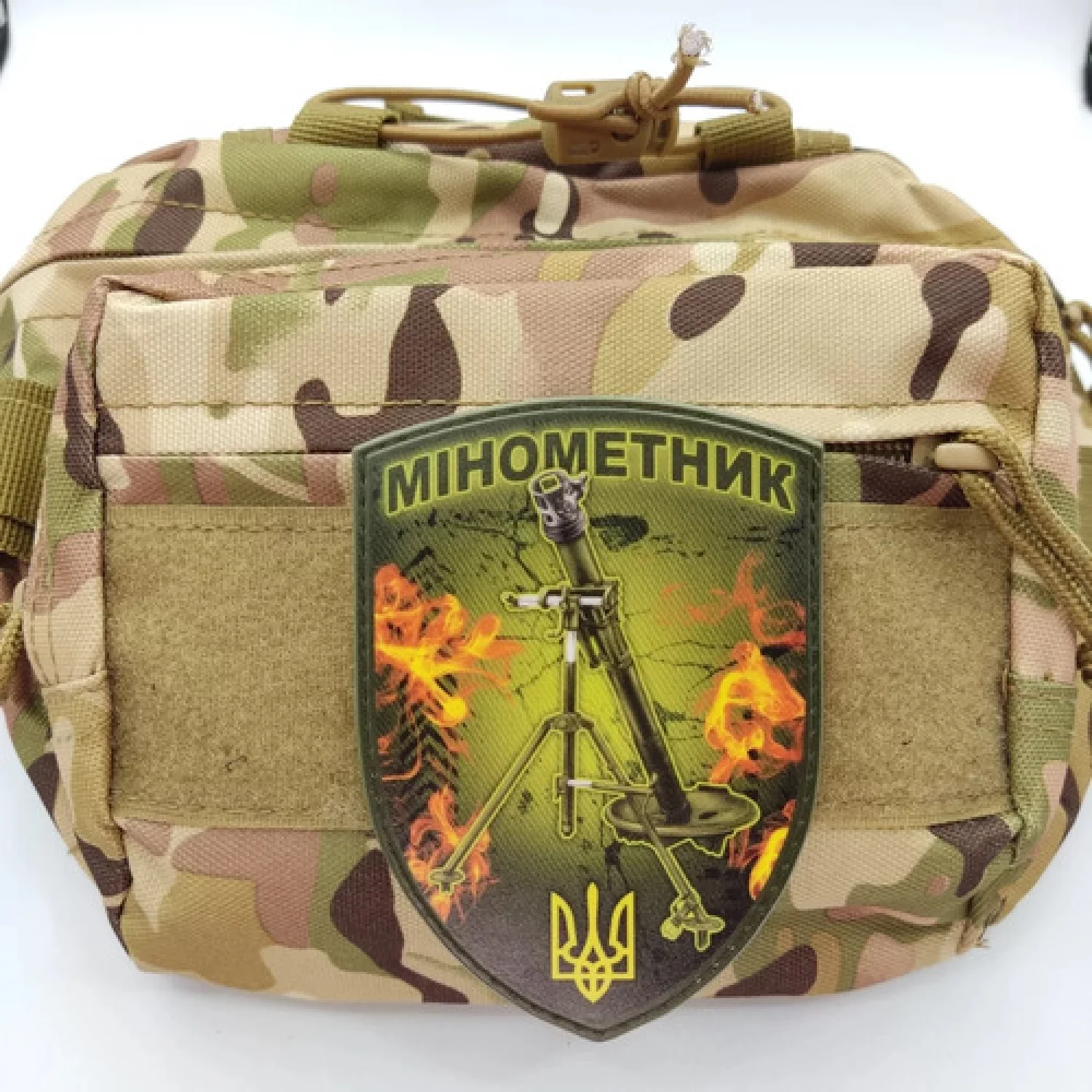 Нашивка Минометчик щит олива