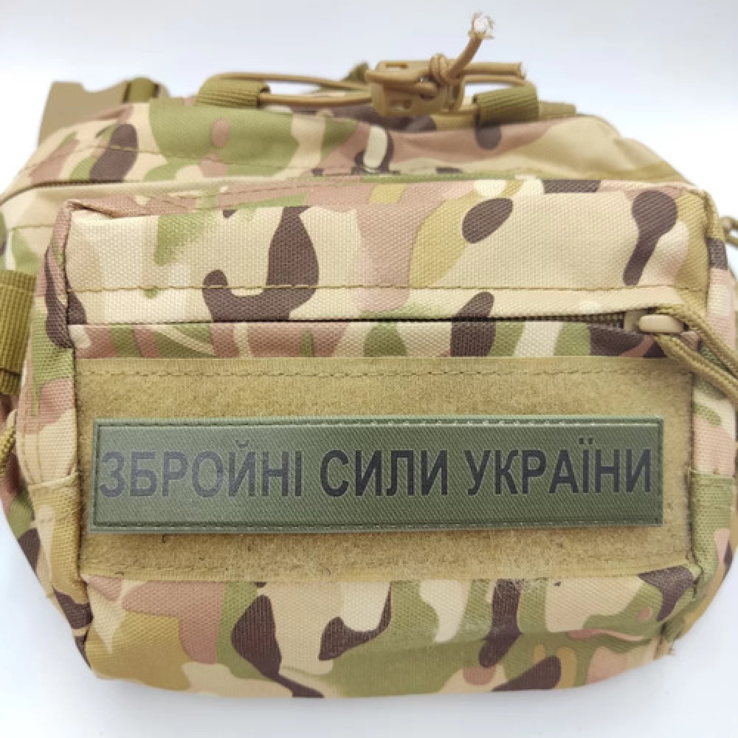Військовий шеврон Збройні сили України ЗСУ темна олива