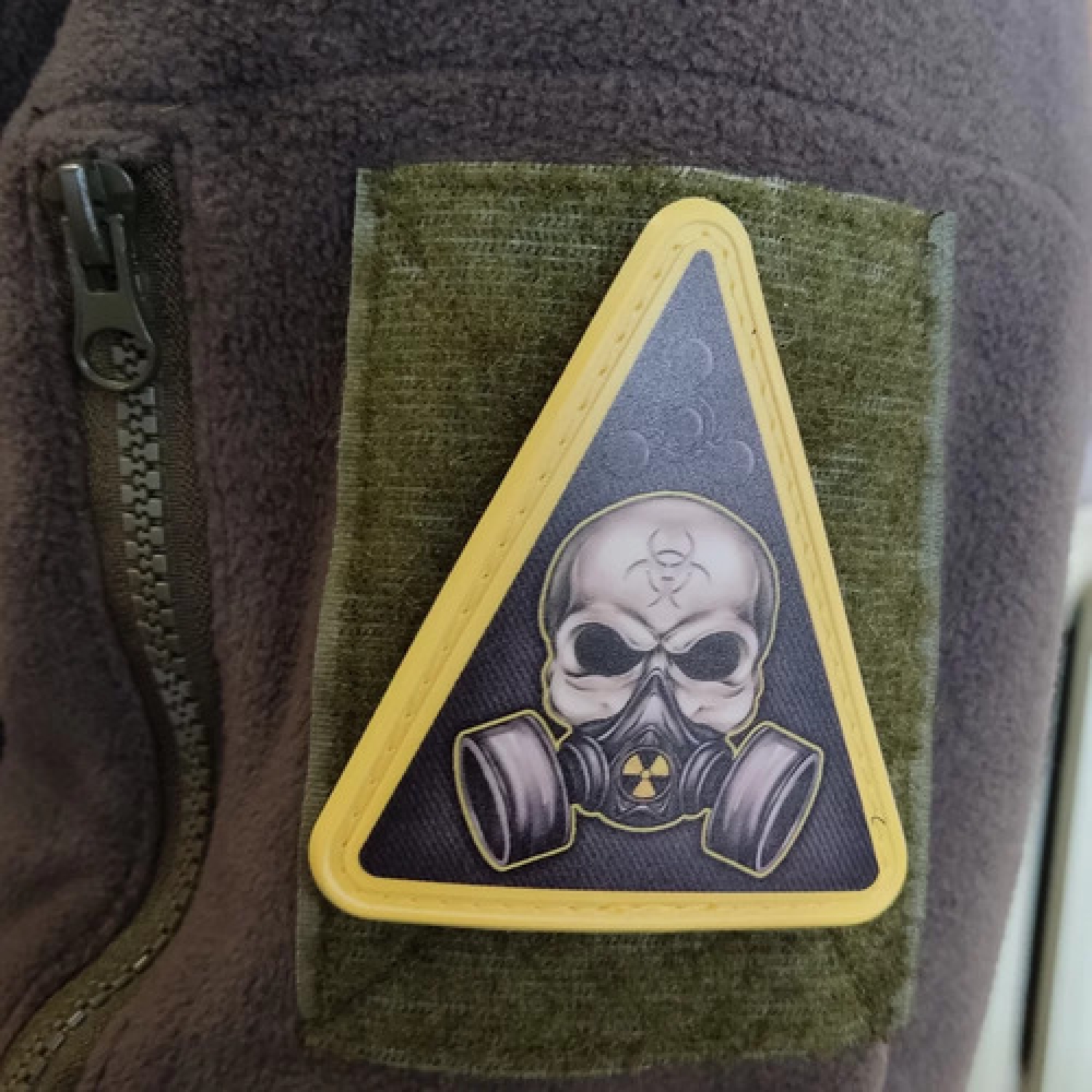 Шеврон Знак химического оружия с черепом