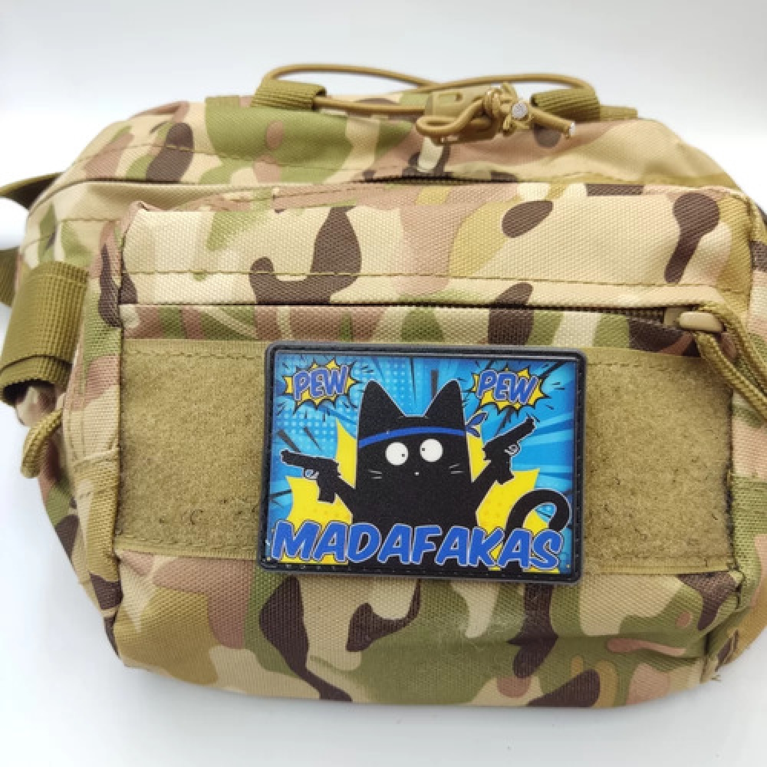 Шеврон Pew Pew Madafakas удивлен синий