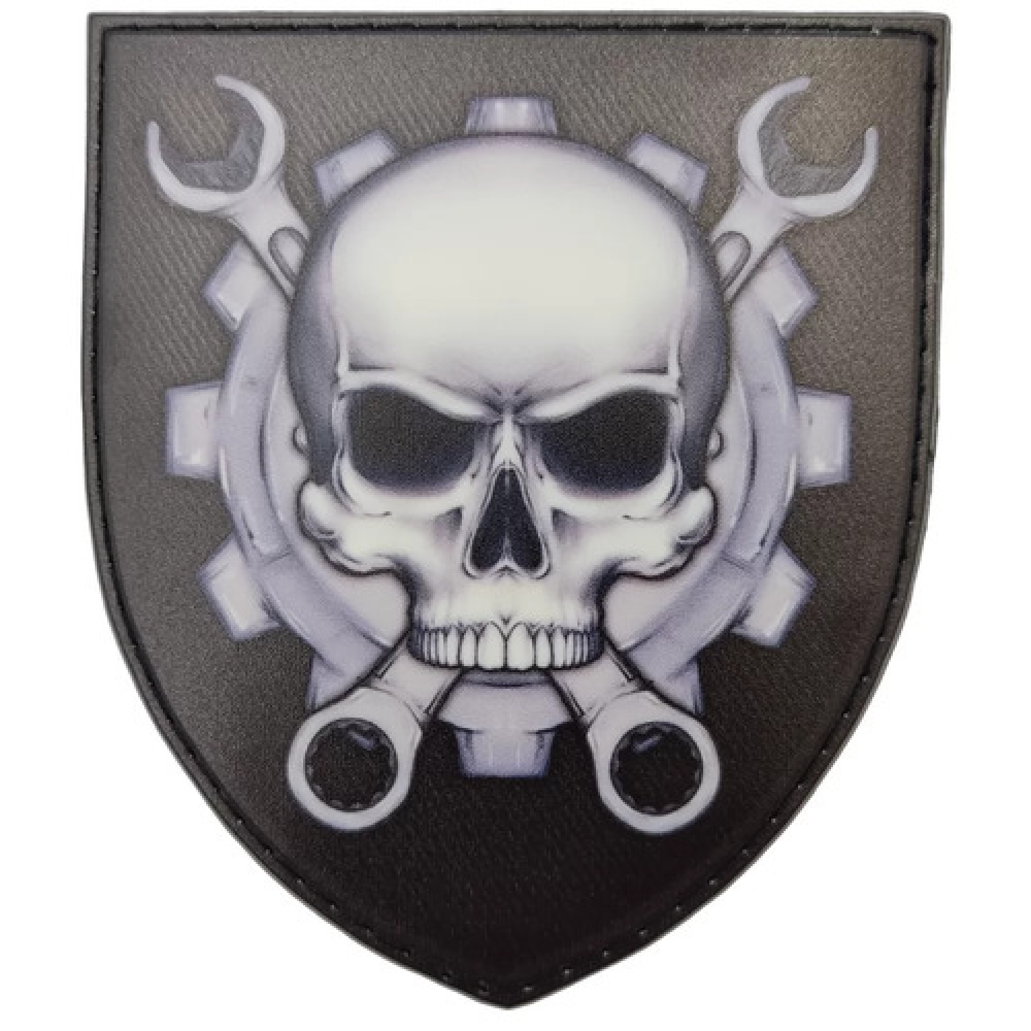 Шеврон череп с ключами