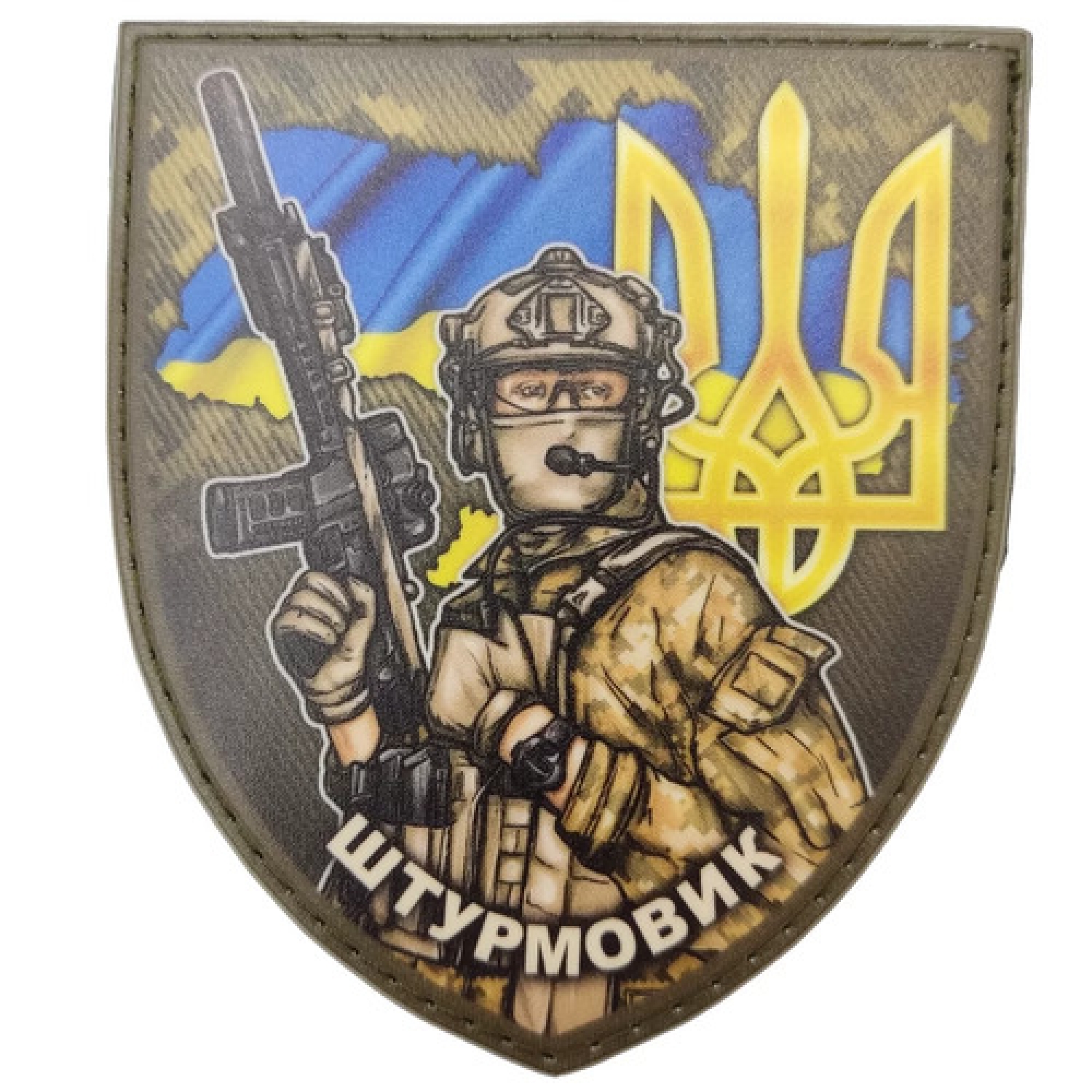 Шеврон Штурмовик мапа та герб