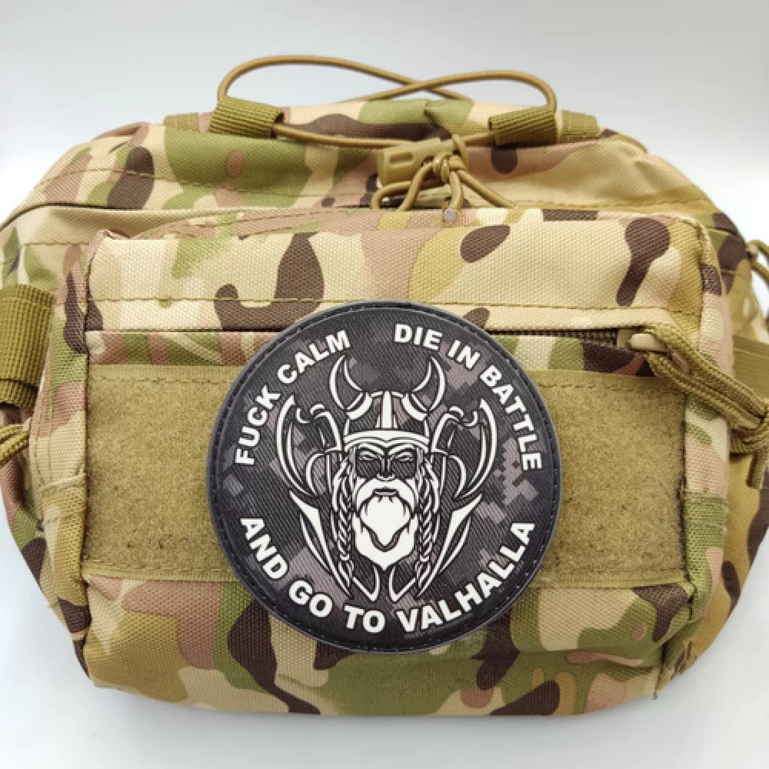 Шеврон Fuck calm die in battle and go to valhalla