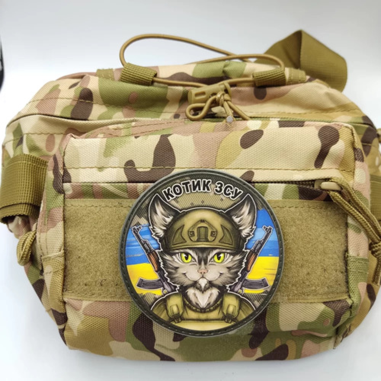 Шеврон Котик ВСУ с автоматами