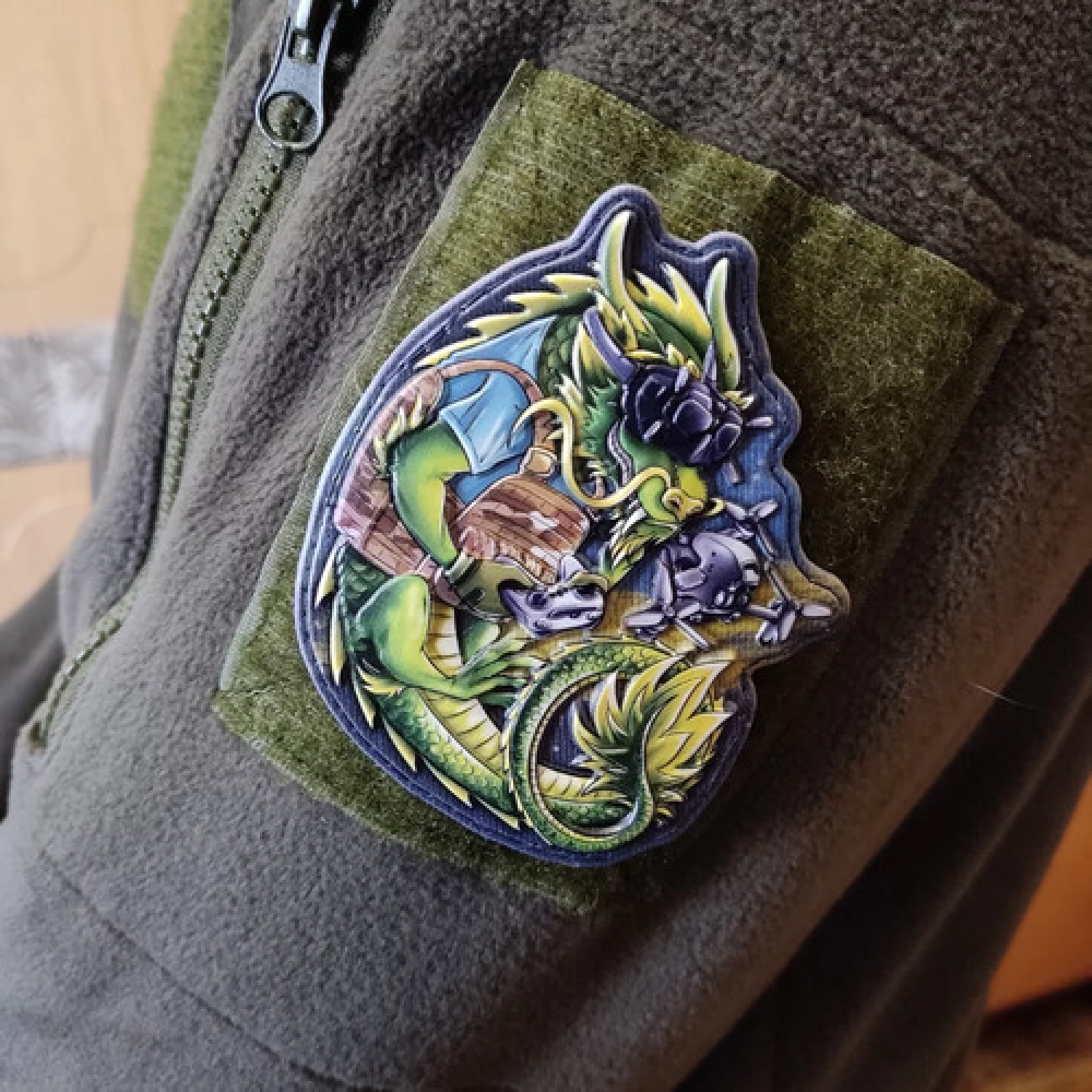 Шеврон Зелений дракон 2024