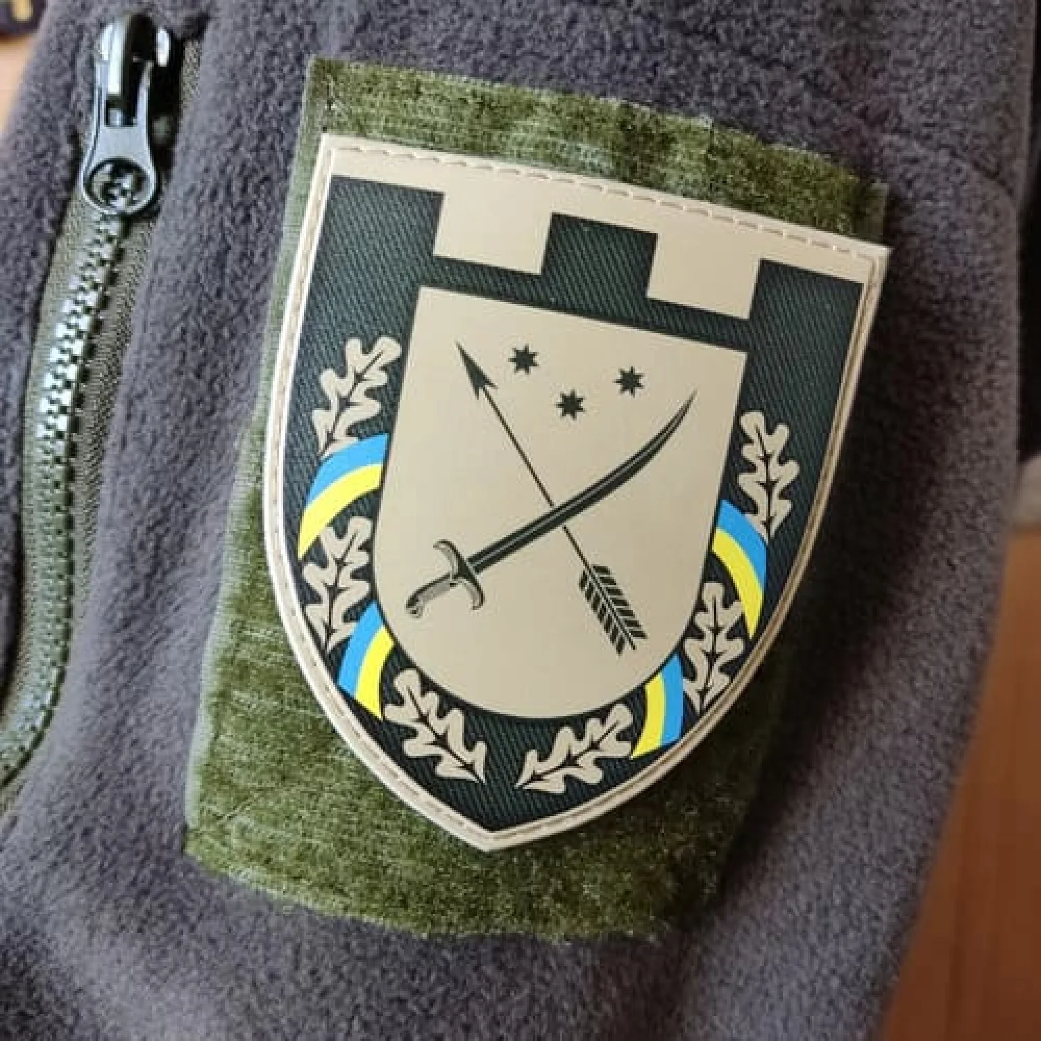 Шеврон ЗСУ 128 окрема бригада ТРО олива