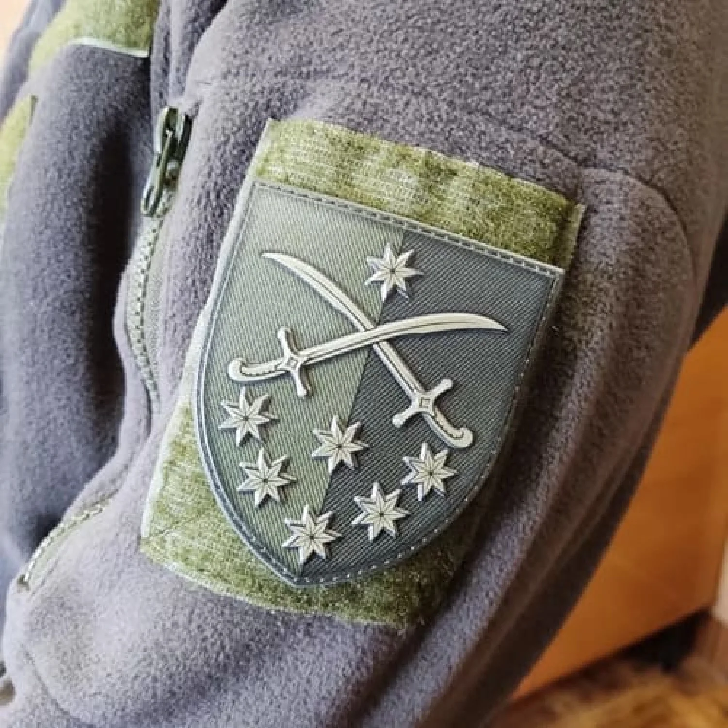 Шеврон ЗСУ 142 окрема піхотна бригада олива (оновлений)