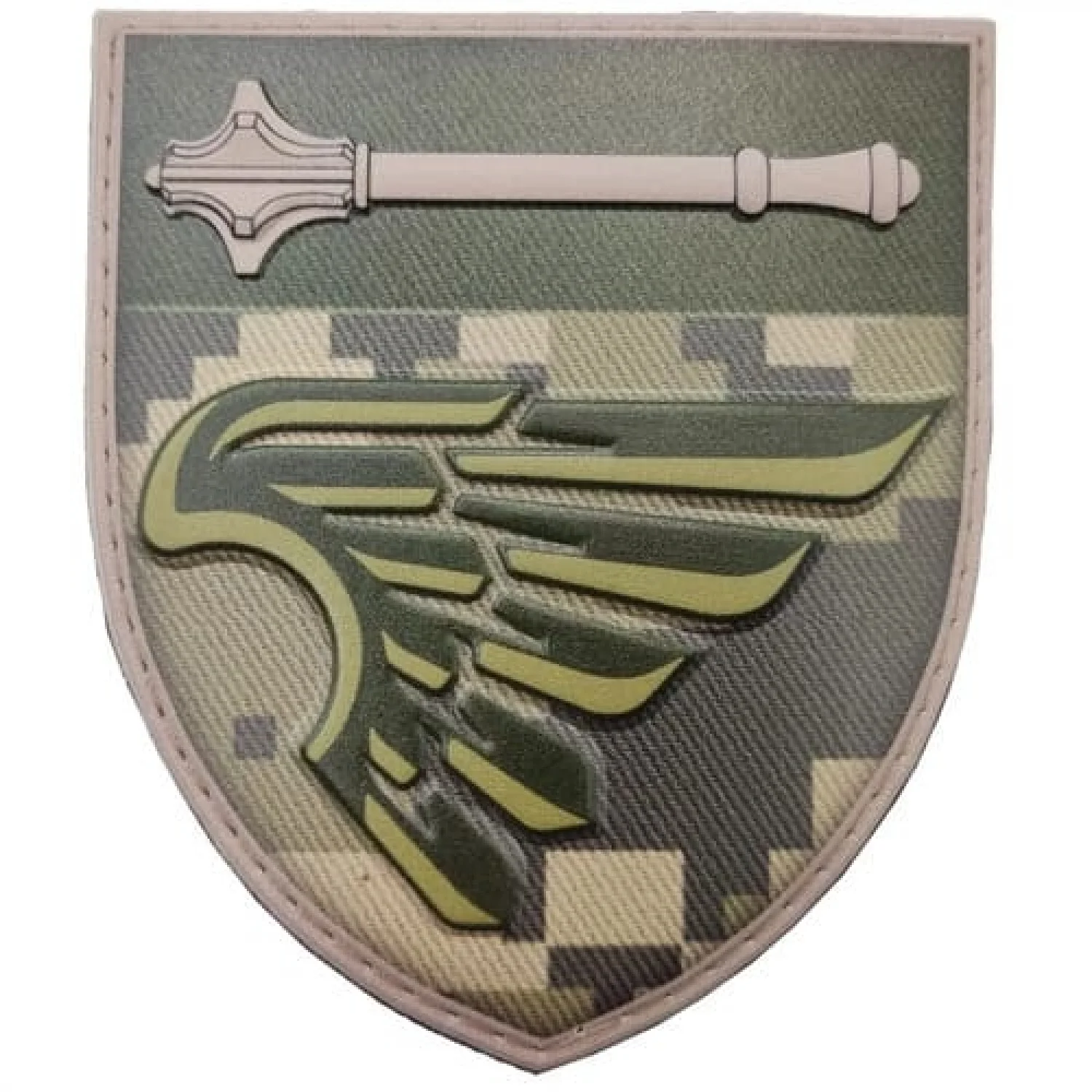 Шеврон ВСУ 135 отдельный батальон управления ДШВ пиксель