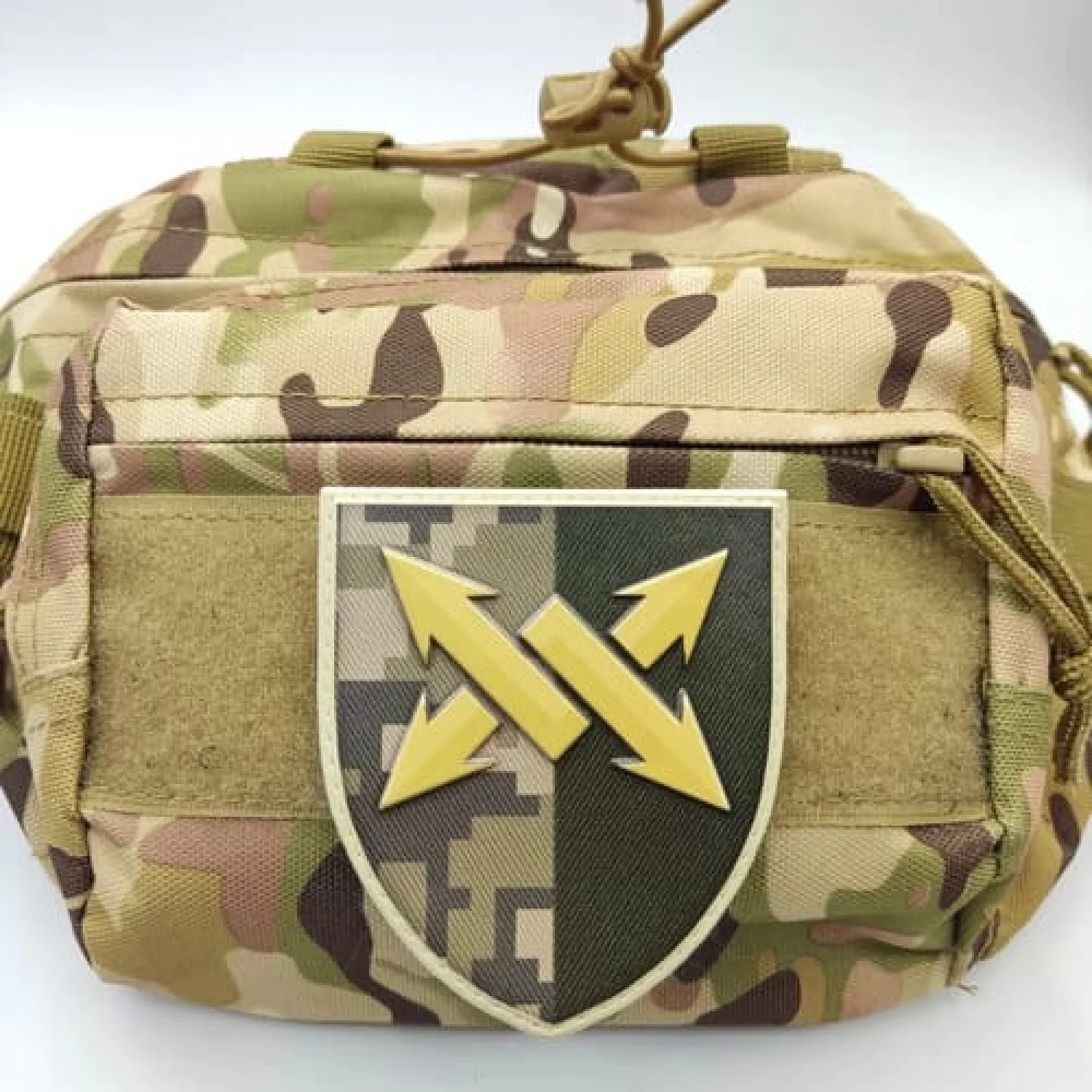 Шеврон ЗСУ 347 інформаційно-комунікаційний вузол ДШВ піксель