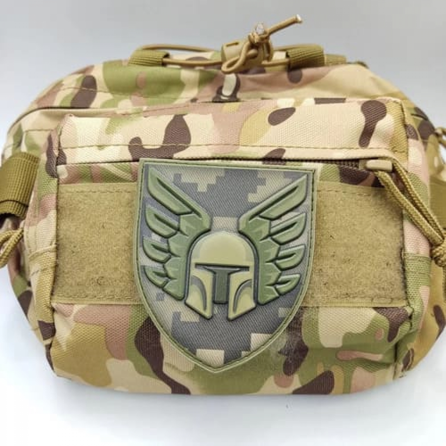 Шеврон ЗСУ 46 окрема аеромобільна бригада піксель