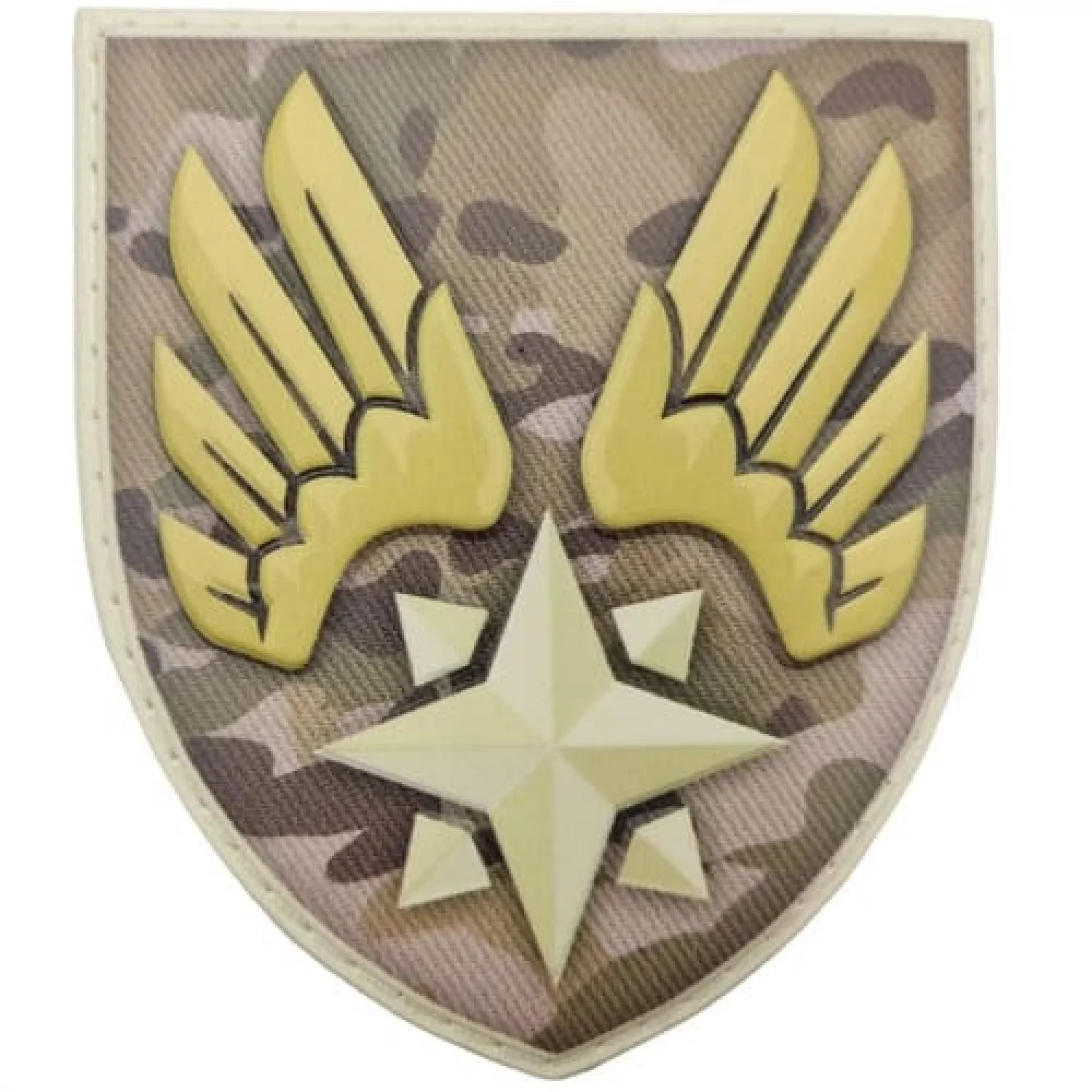 Шеврон ЗСУ А1977 зірка з крилами мультикам