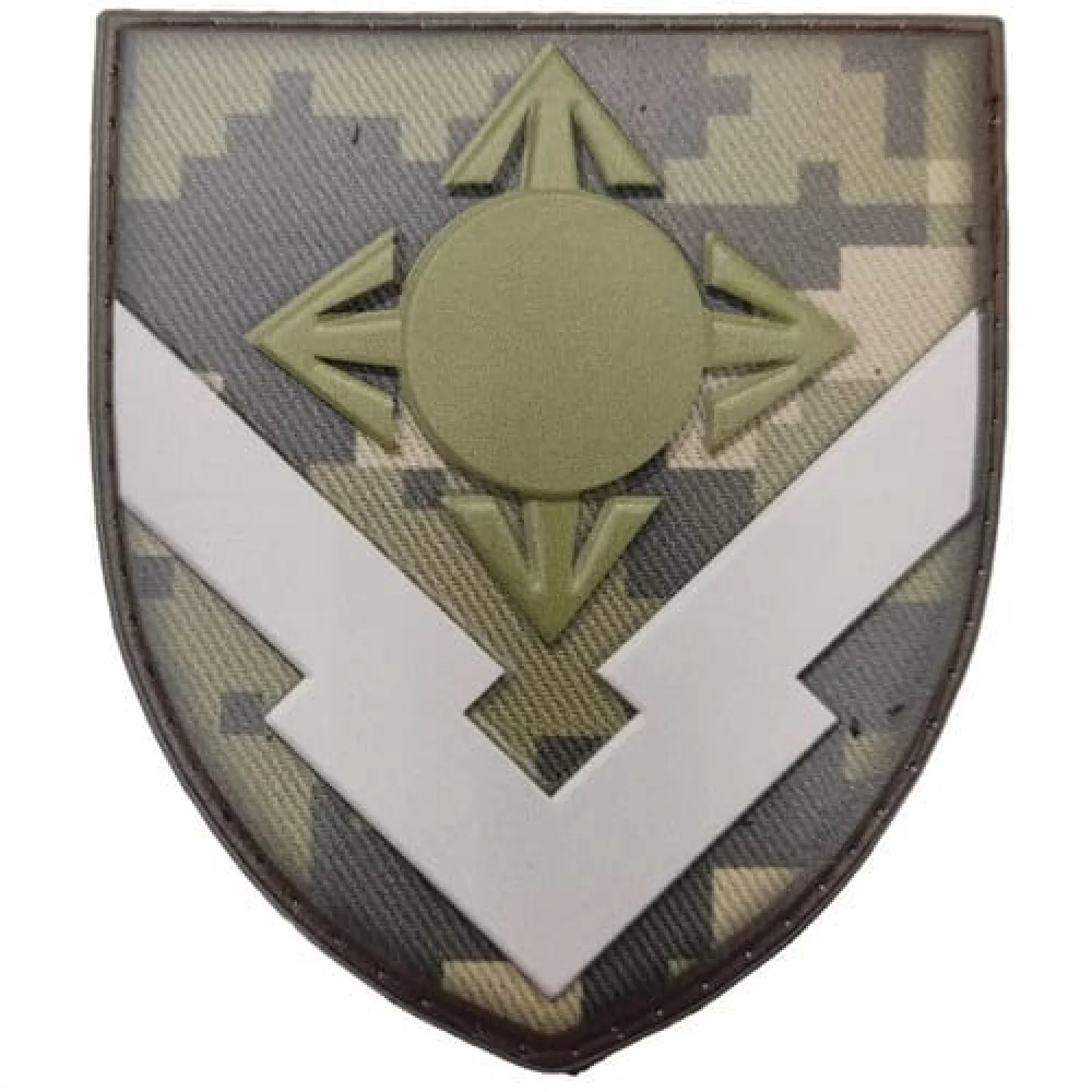 Шеврон в/ч 1796 4 стрілки об'ємний піксель